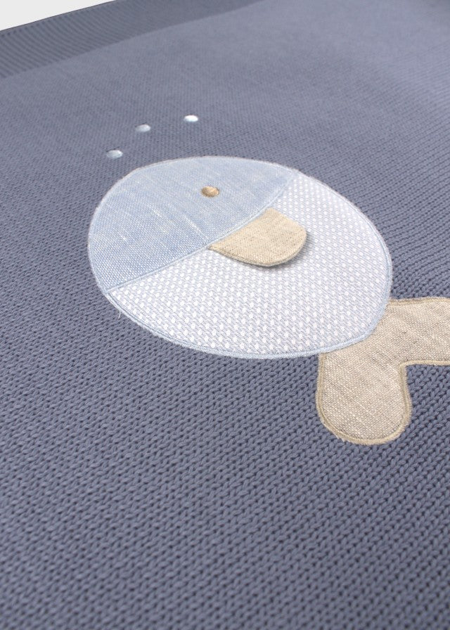 Blue Fish Cotton Blanket 197