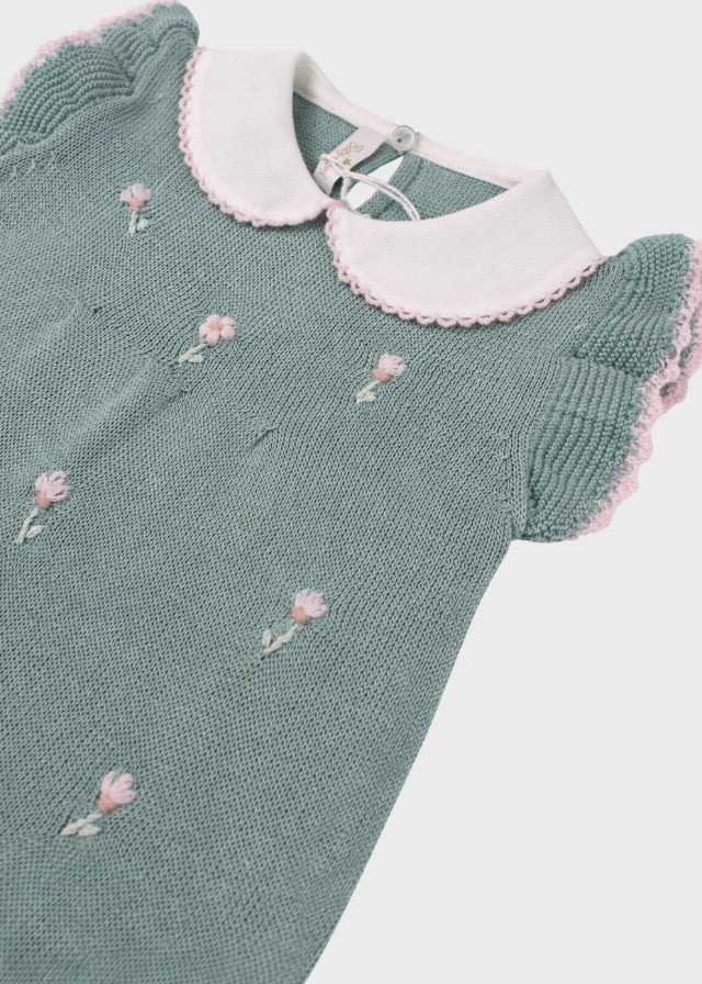 Tutina Cotone Margherite Verde 363/V