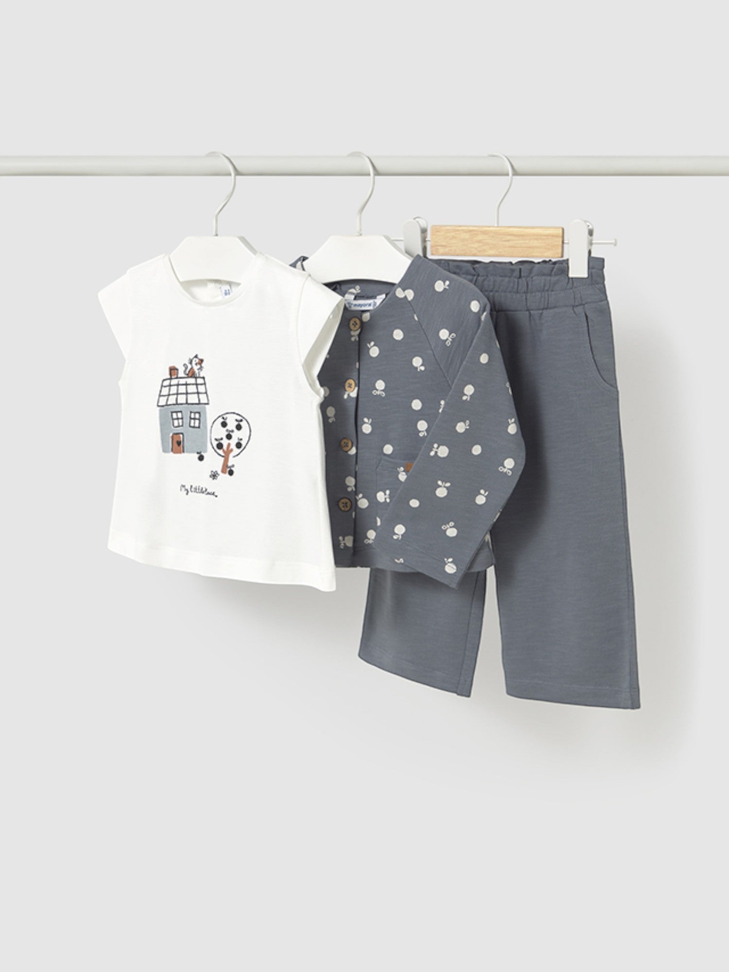 Compl. pantalone 3 pezzi Bimba GRIGIO 1574/63