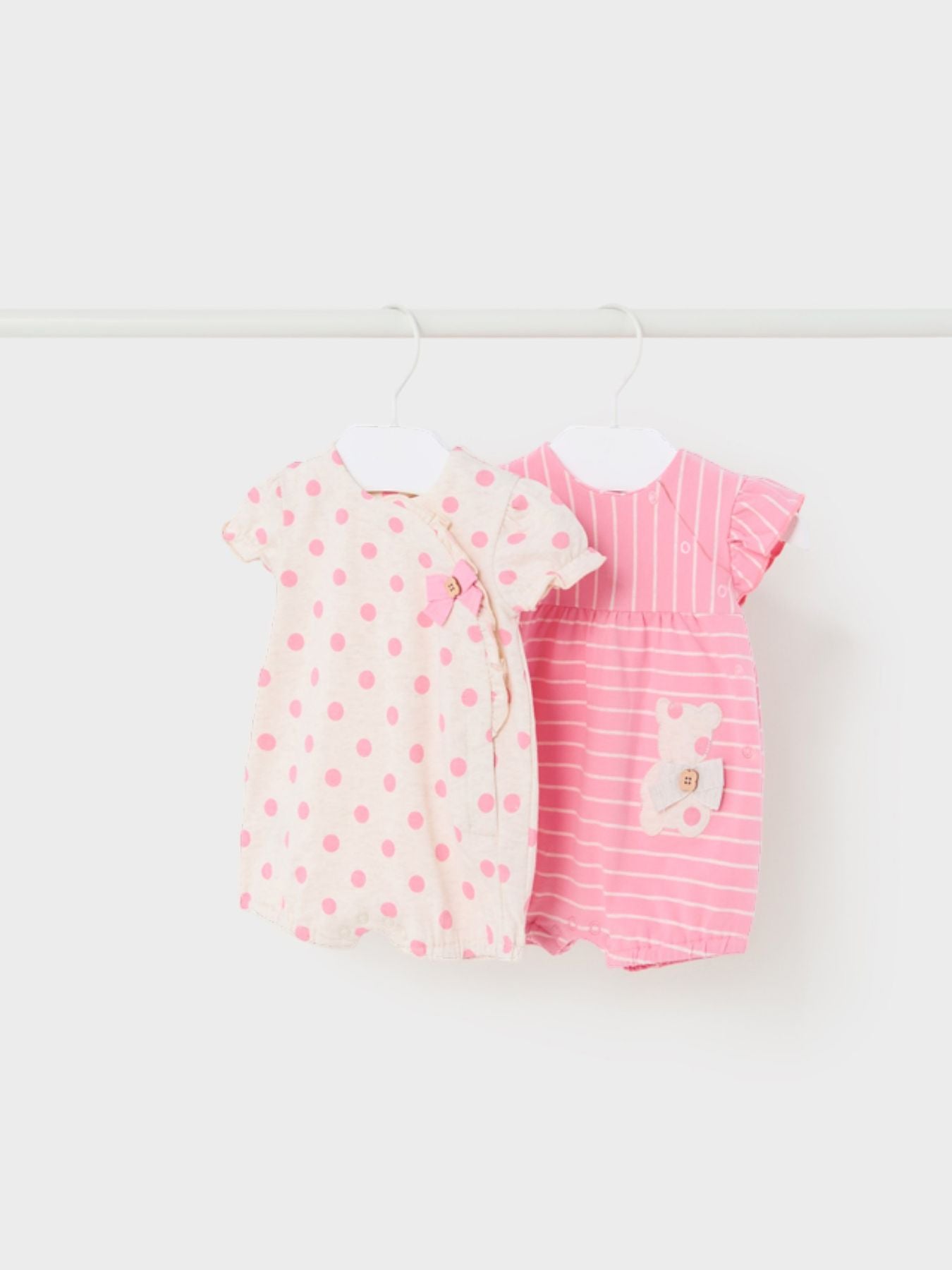 Set 2 pagliaccetti corti Bimba ROSA 1712/R