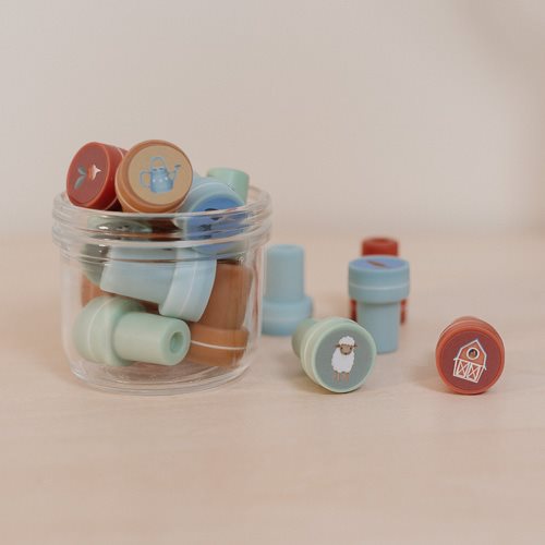 Set 16 timbrini Little Farm  MULTICOLORE 126008 -  NANU' BABY