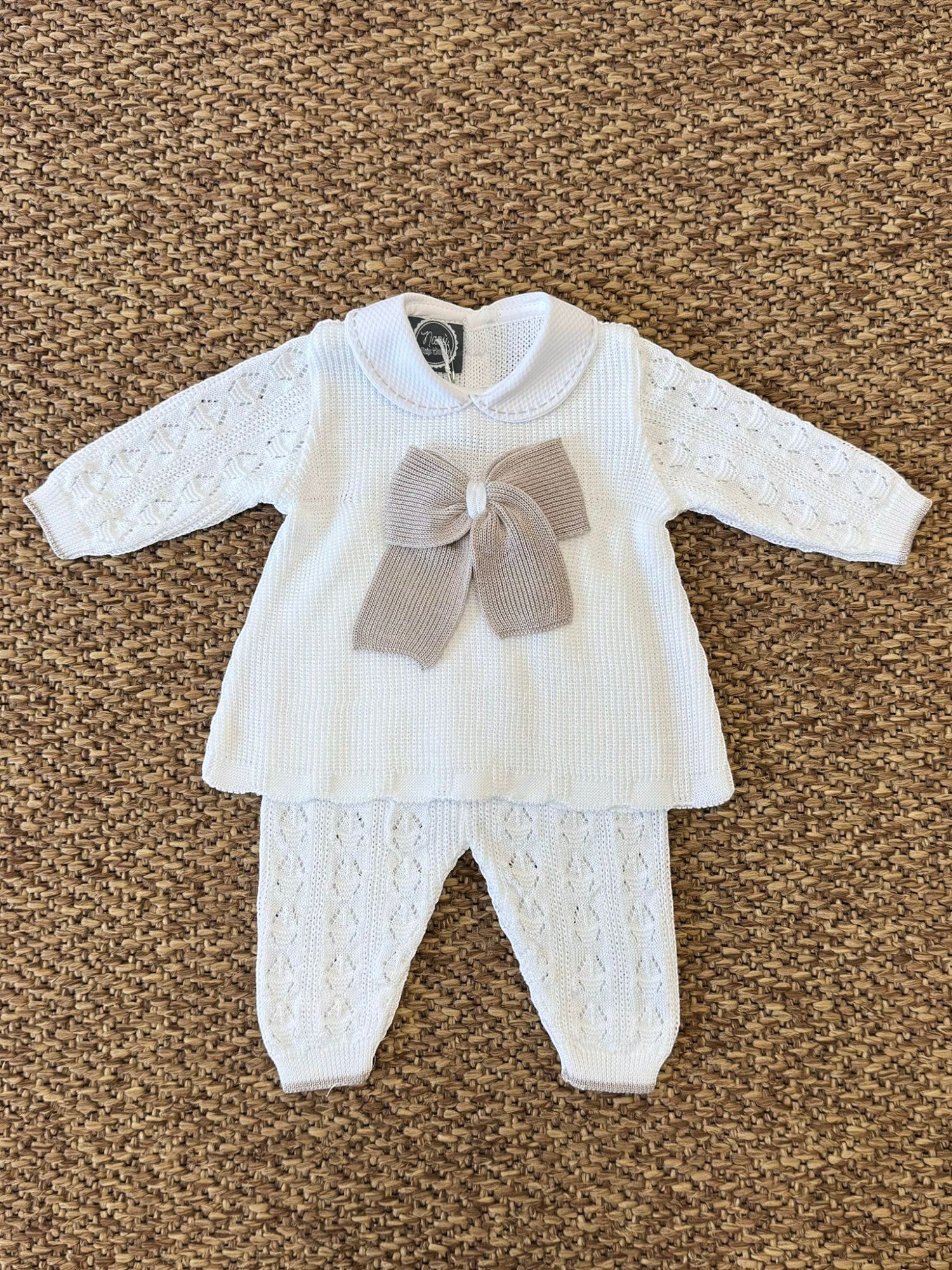 Completo nascita Neonata BIANCO EB4119L