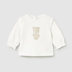 Baby Girl T-Shirt, Ecru, 2055/27