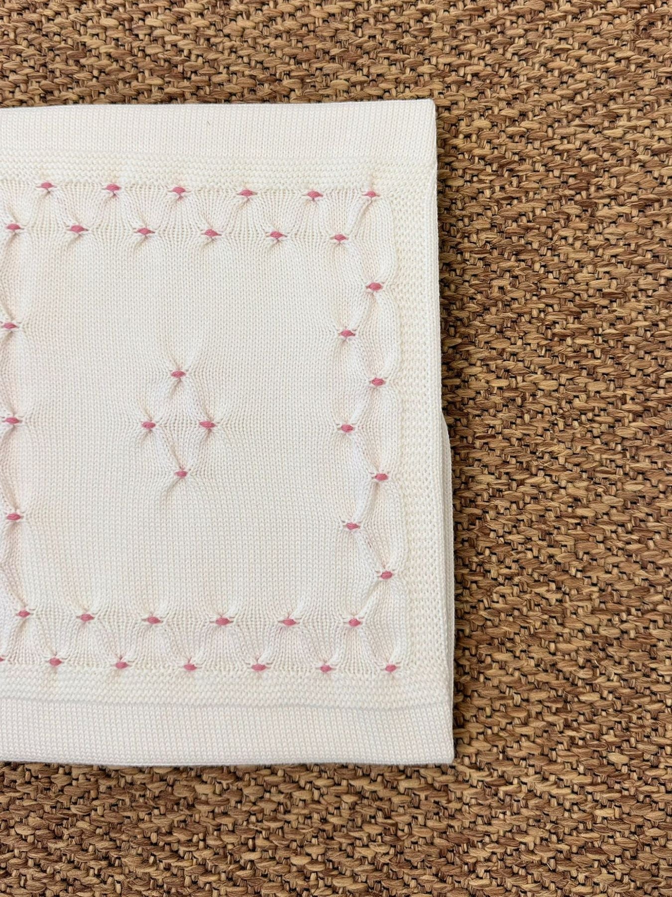Coperta Nido rosa Neonata BIANCO NIDO 135 -  NANU' BABY