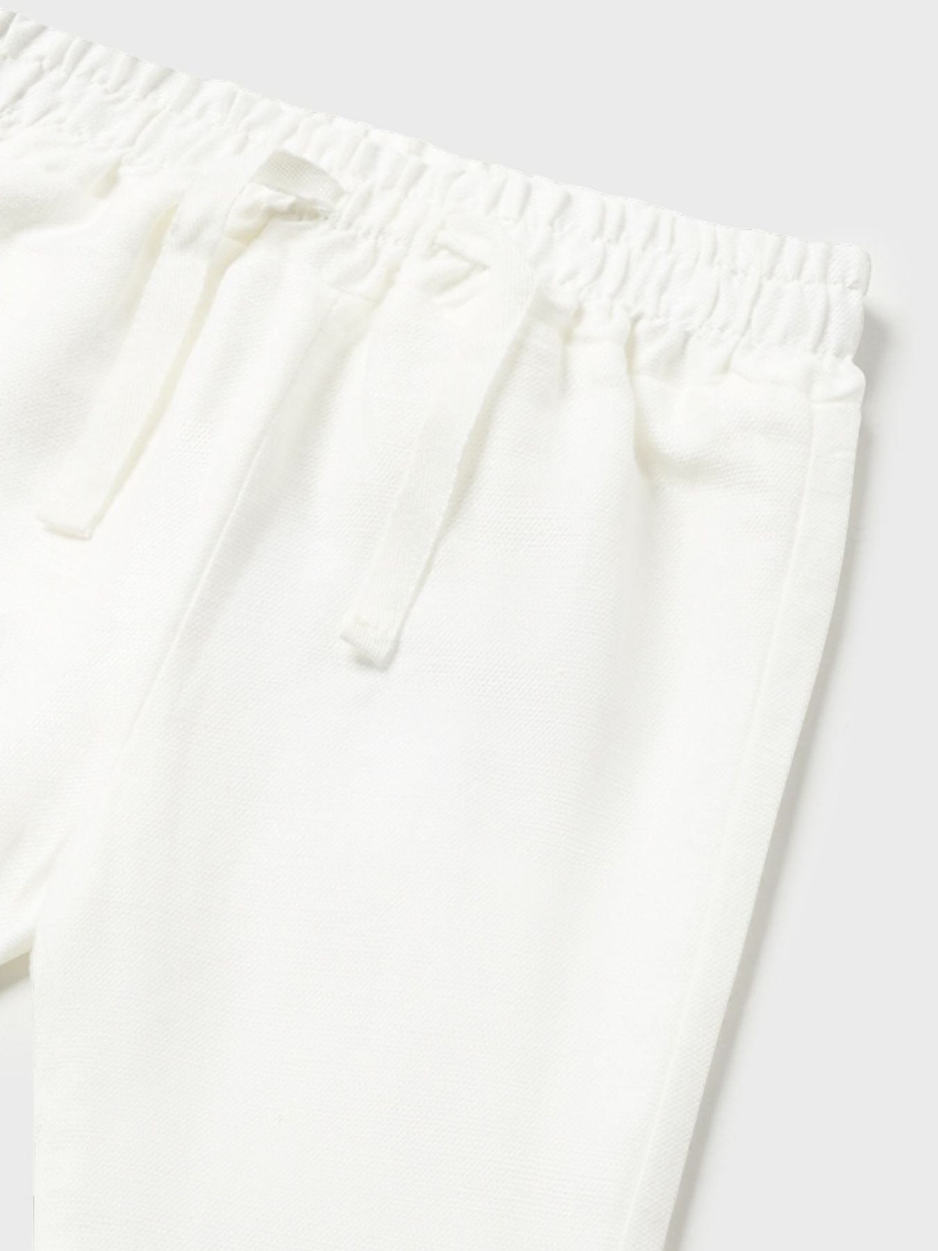 Pantalone lungo lino Bimbo BIANCO 1538