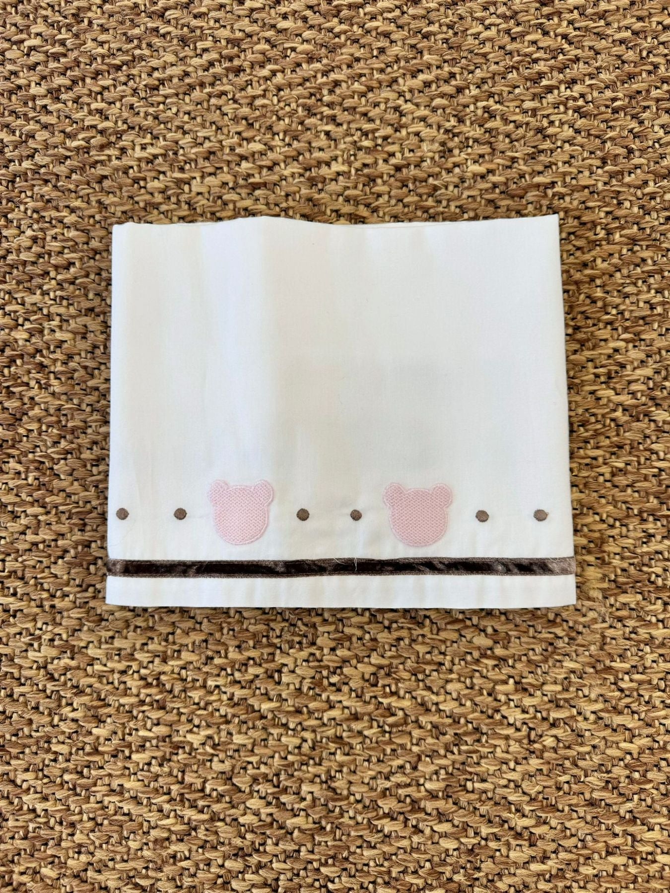 Sweet Teddy Baby Sheet WHITE