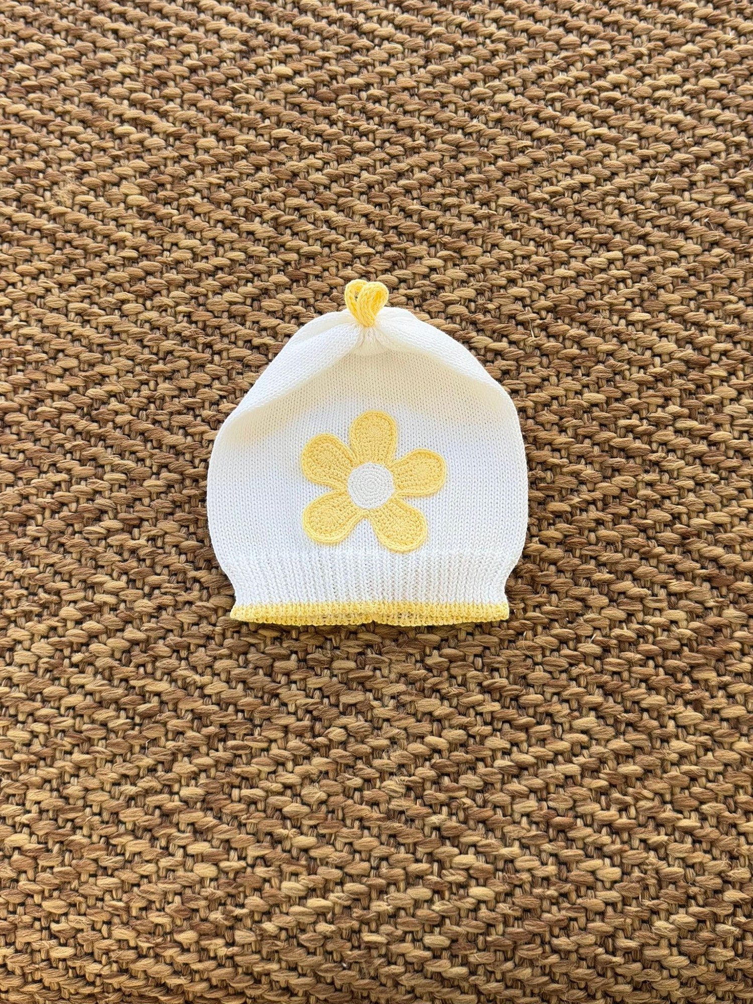 Cuffia in maglia Neonata BIANCO MARIASOLE/CU