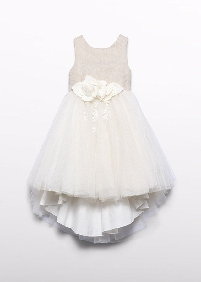 Abito Cerimonia Tulle Dorato 5032/1