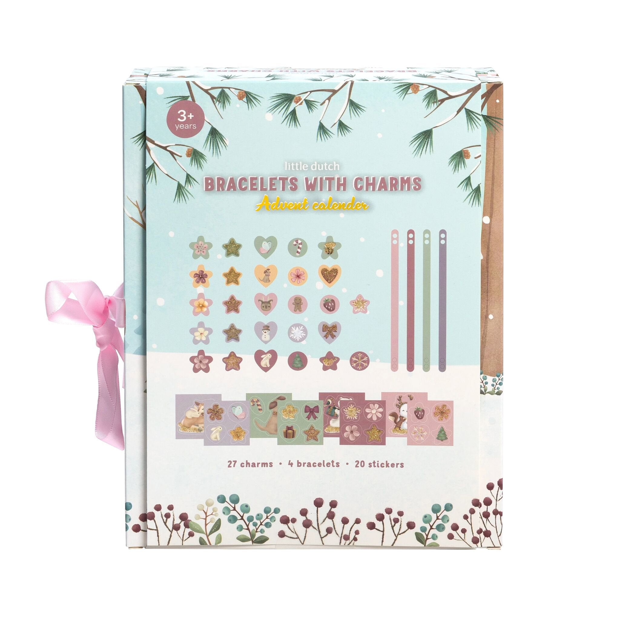 Calendario dell'avvento con regali (braccialetti, charms e stickers)  Multicolore 126664