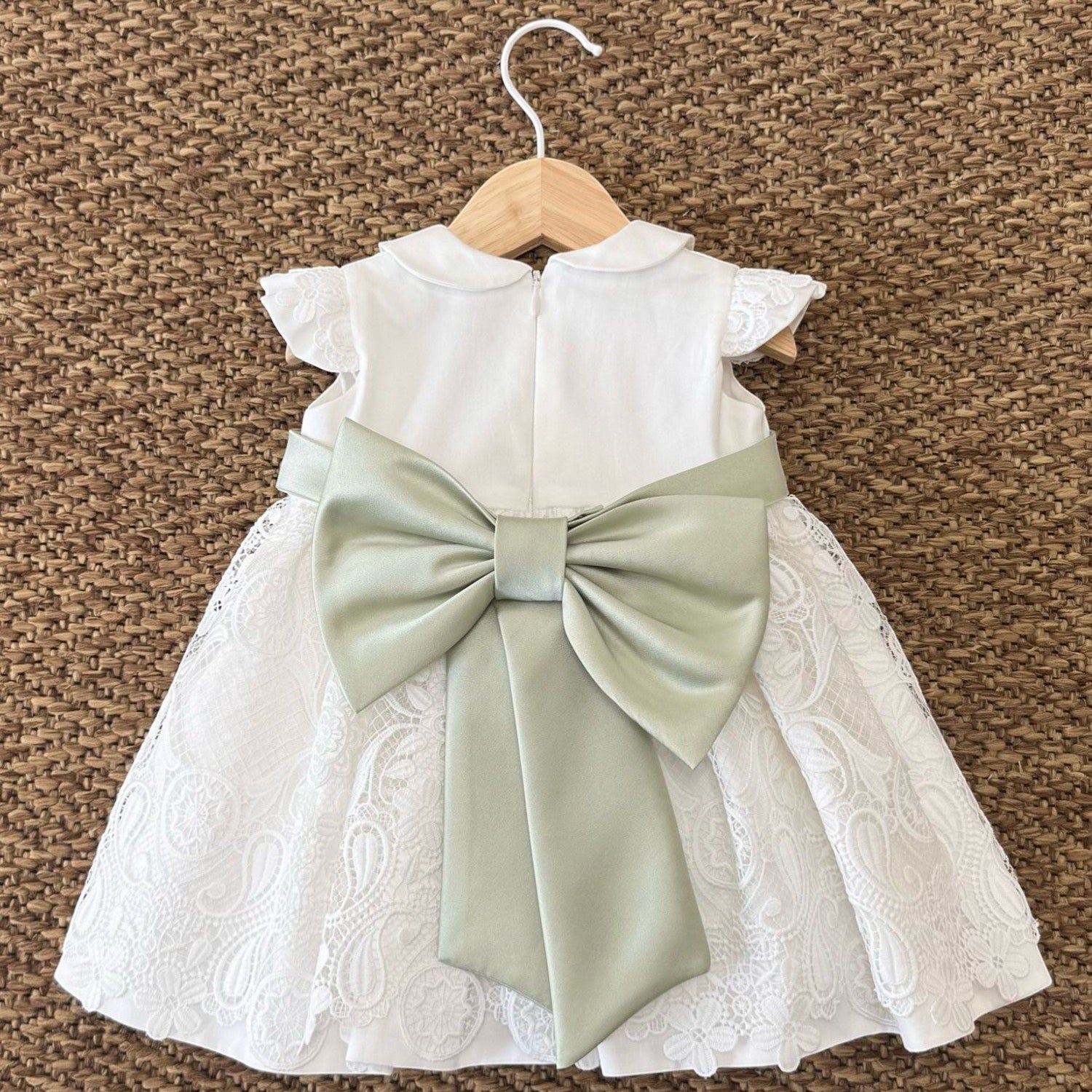 Abiti Battesimo Bimba 18 Mesi Abito Cerimonia Macramè Bimba BIANCO