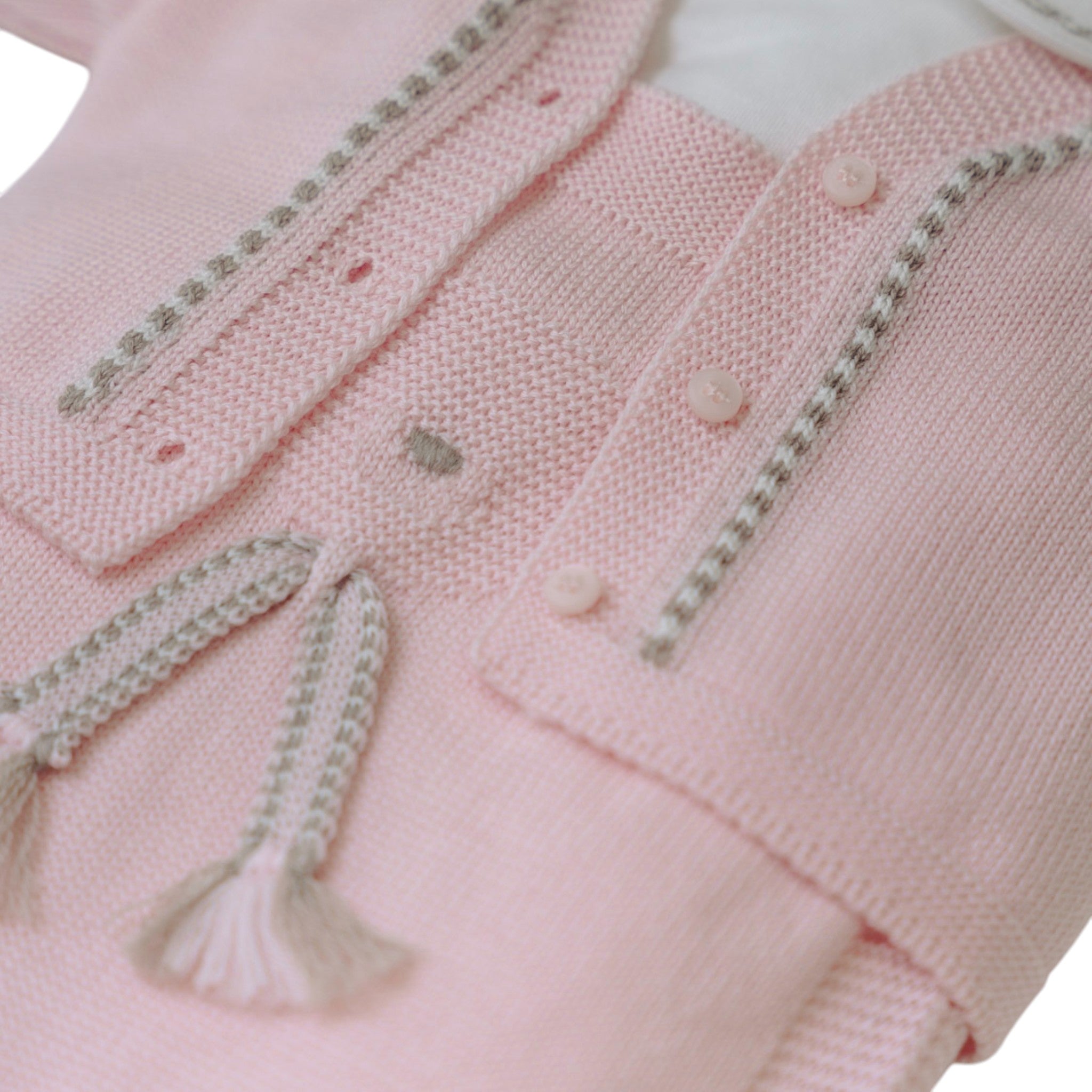 Baby Girl's 100% Virgin Wool Outfit, Pink IN5331/R