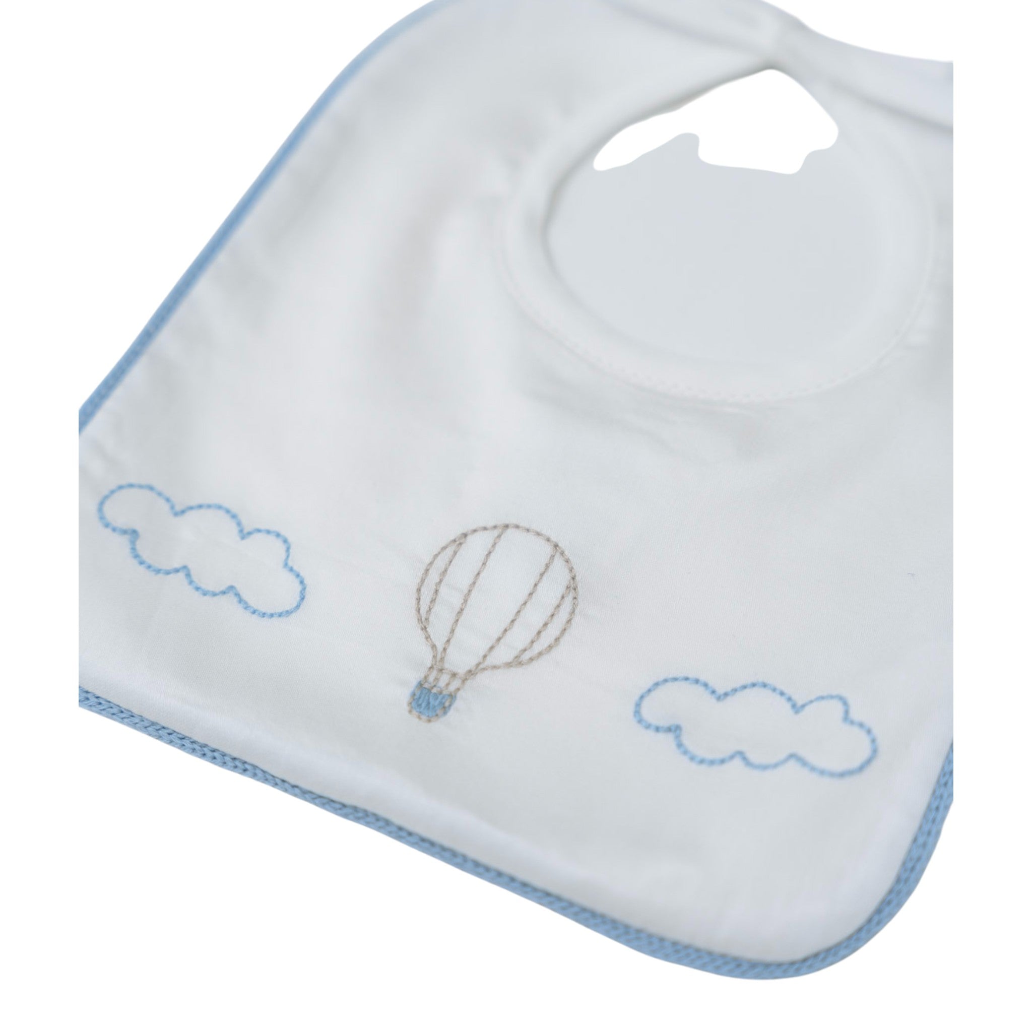 Baby Bib 100% Cotton Vanilla Hot Air Balloon IN57BAV/C
