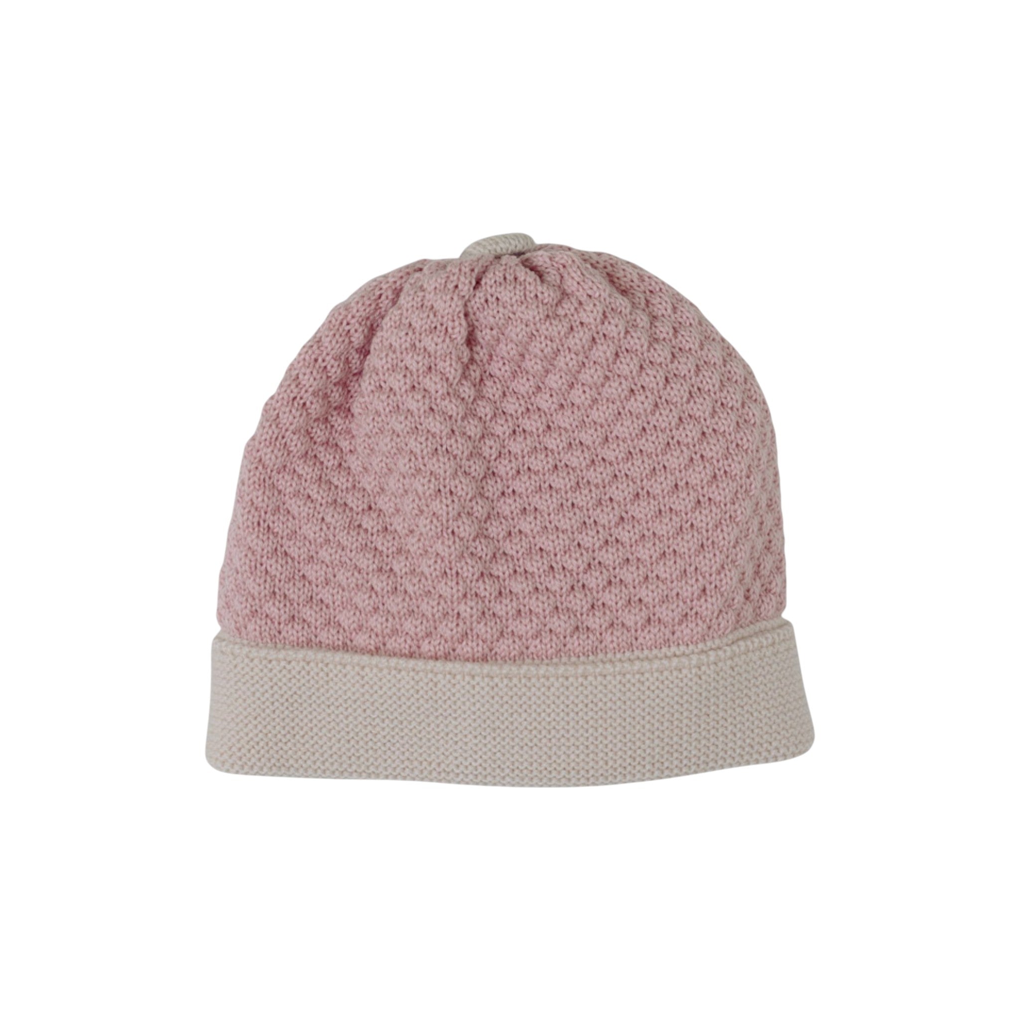 100% Virgin Wool Baby Hat, Pink IN5771BT/R