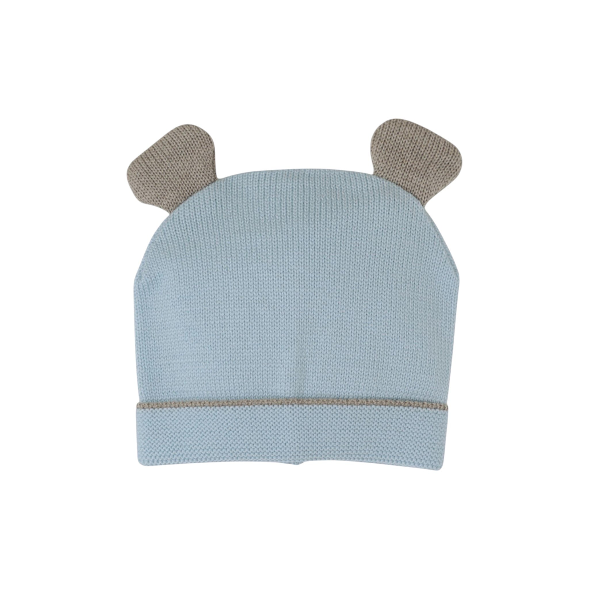 100% Virgin Wool Baby Hat, Sky Blue IN5871