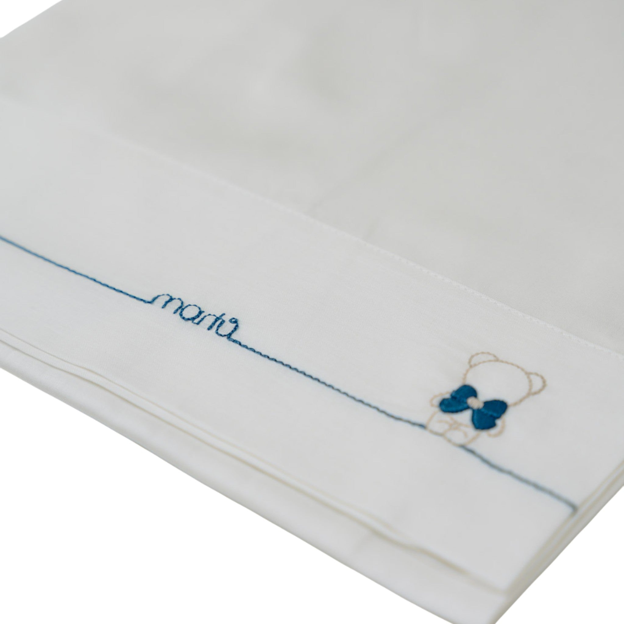 3-Piece Baby Crib Sheet Set, 100% Cotton, Blue IN59LE/Z
