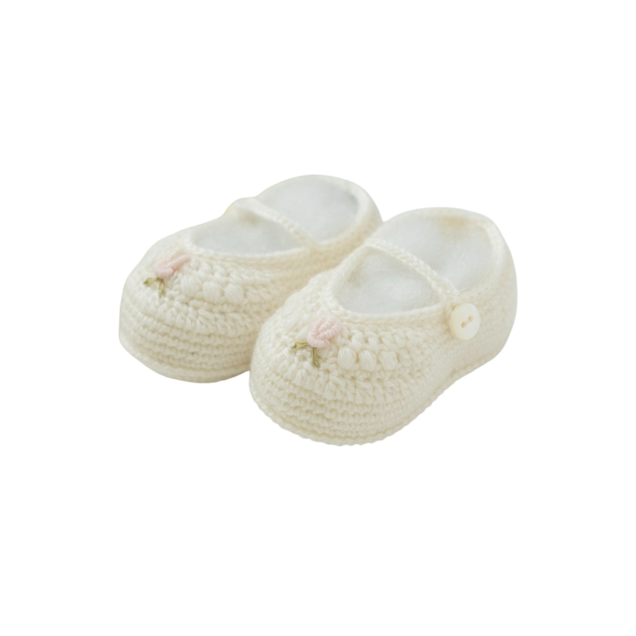 OLLY Baby Booties Bodysuit, Pure Wool, Braided Embroidery - Piccola Giuggiola OLLY/TU-R