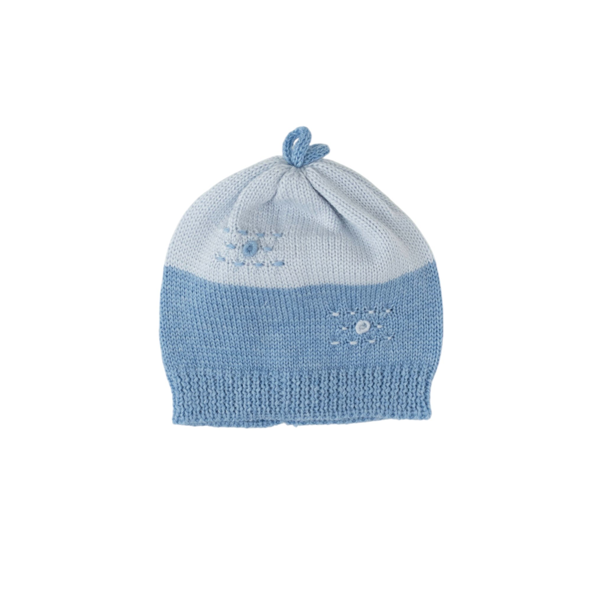 Baby Hat, Wool, Steam Stitch Embroidery, RICCARDO - Piccola Giuggiola RICCARDO-CU