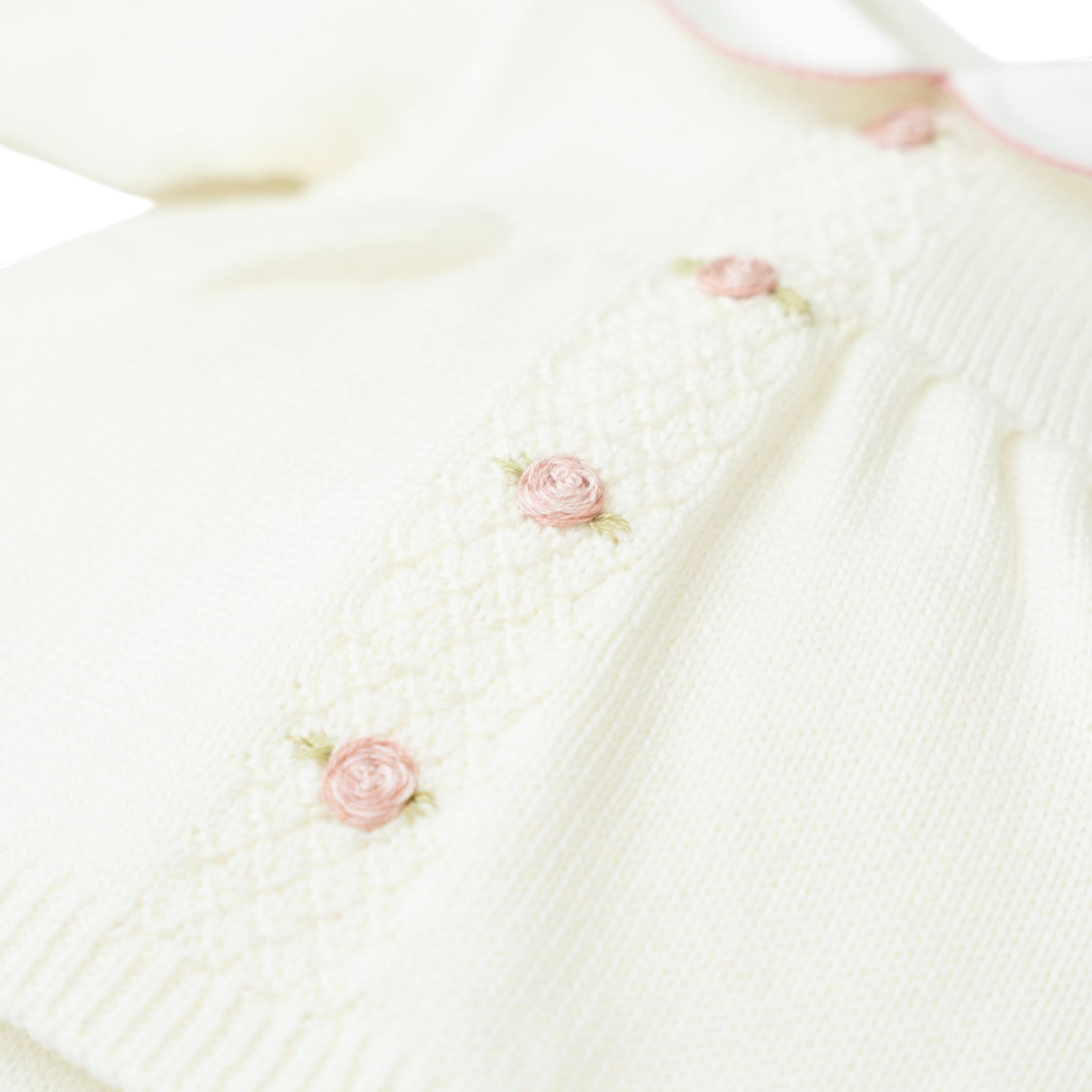 Baby Birth Set, Pure Wool, Rococo Flower Embroidery, ASIA - Piccola Giuggiola ASIA/CN