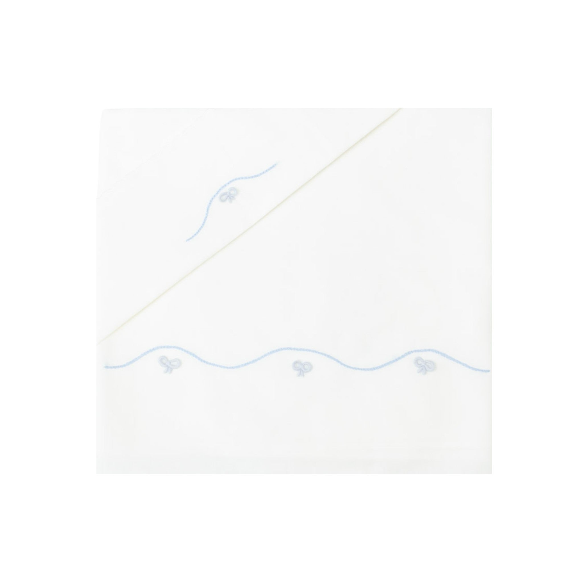 Grey Flake Cotton Batiste Fitted Sheet ARTEMIDE - Piccola Giuggiola ARTEMIDE/LN