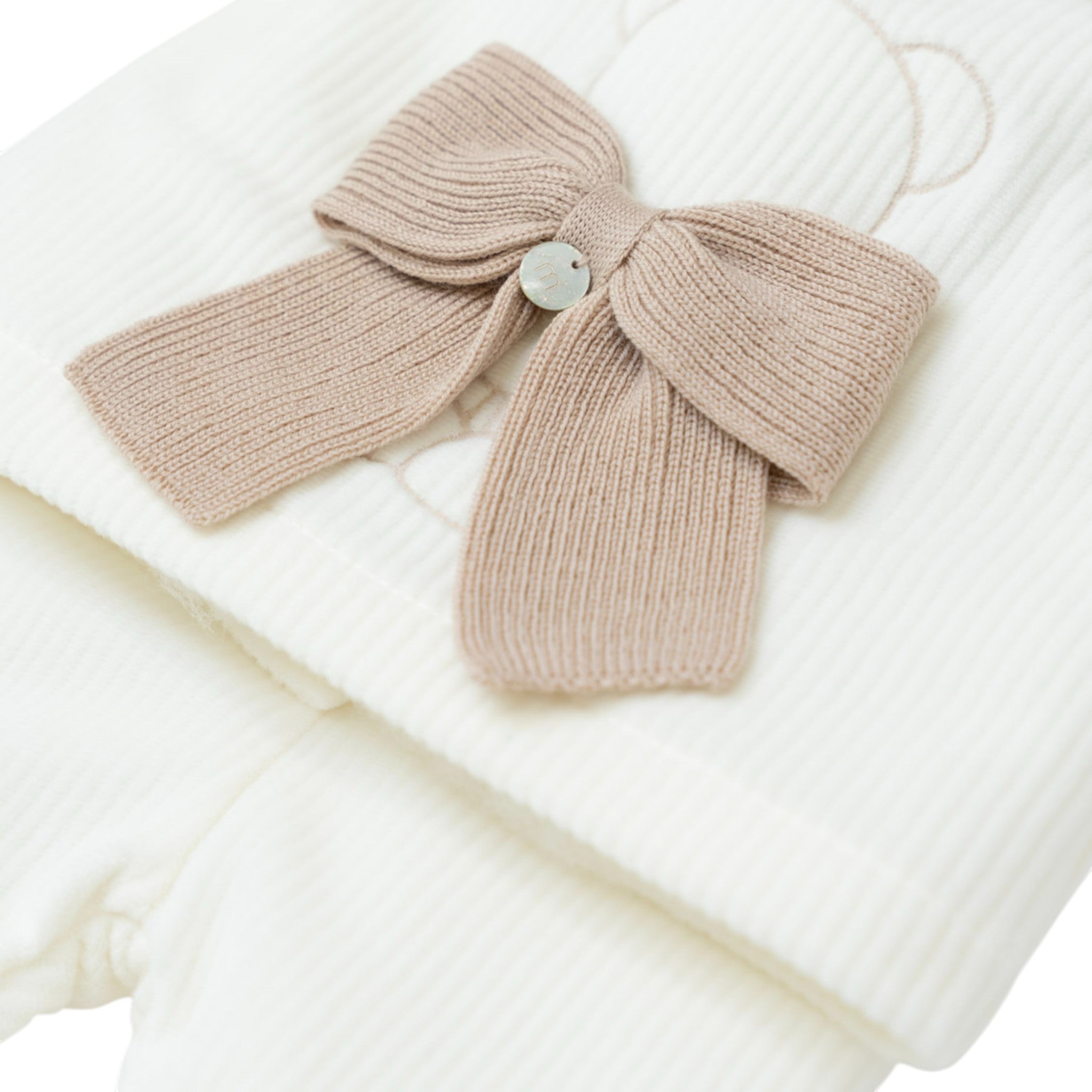 100% Vanilla Chenille Baby Romper IN5914