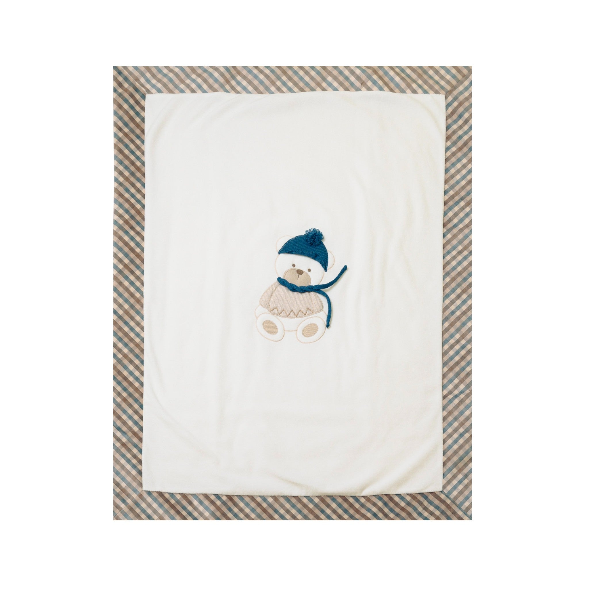 100% Vanilla Natural Bio Sapphire Chenille Baby Blanket IN6181/Z