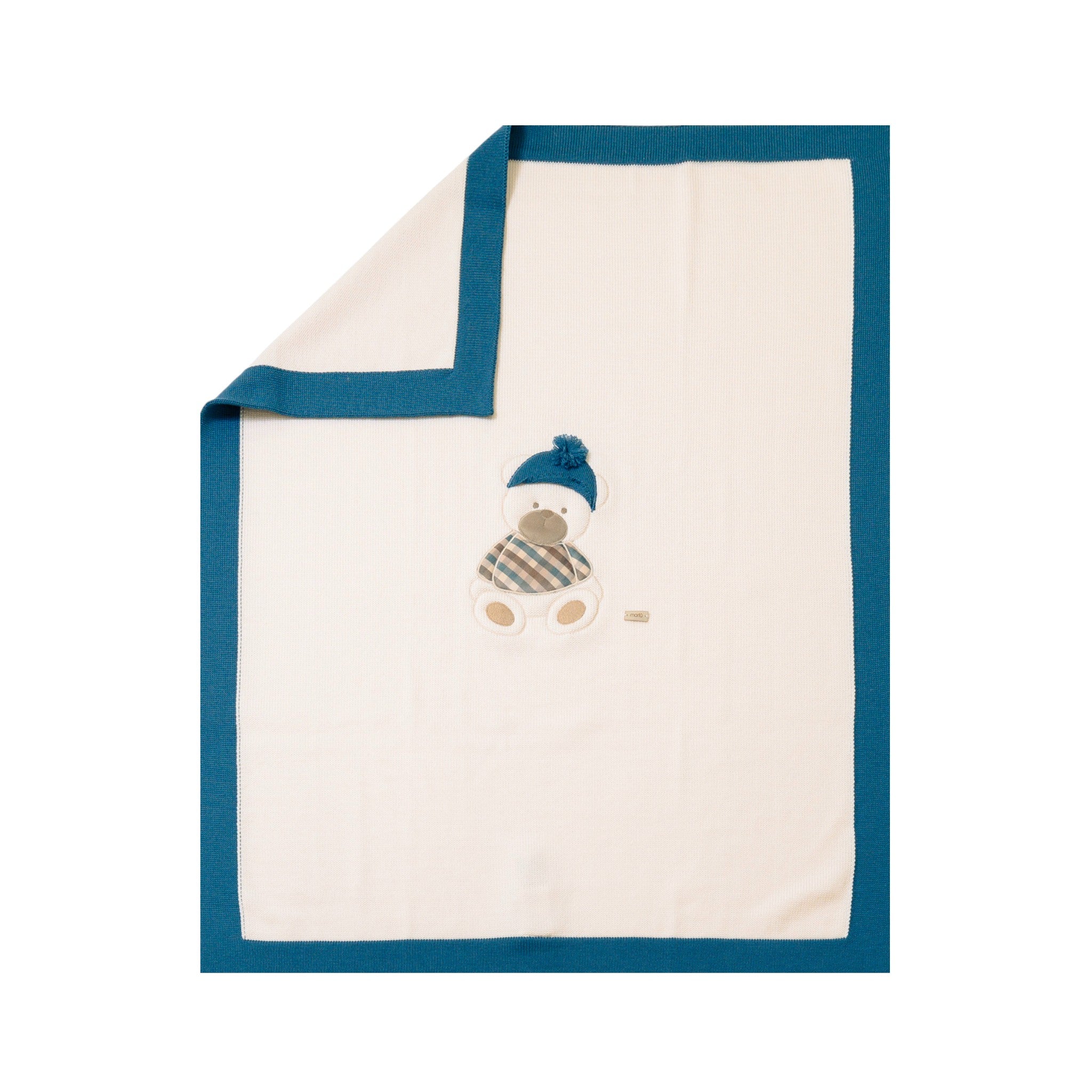 100% Natural Virgin Wool Baby Blanket, Sapphire IN7180/Z