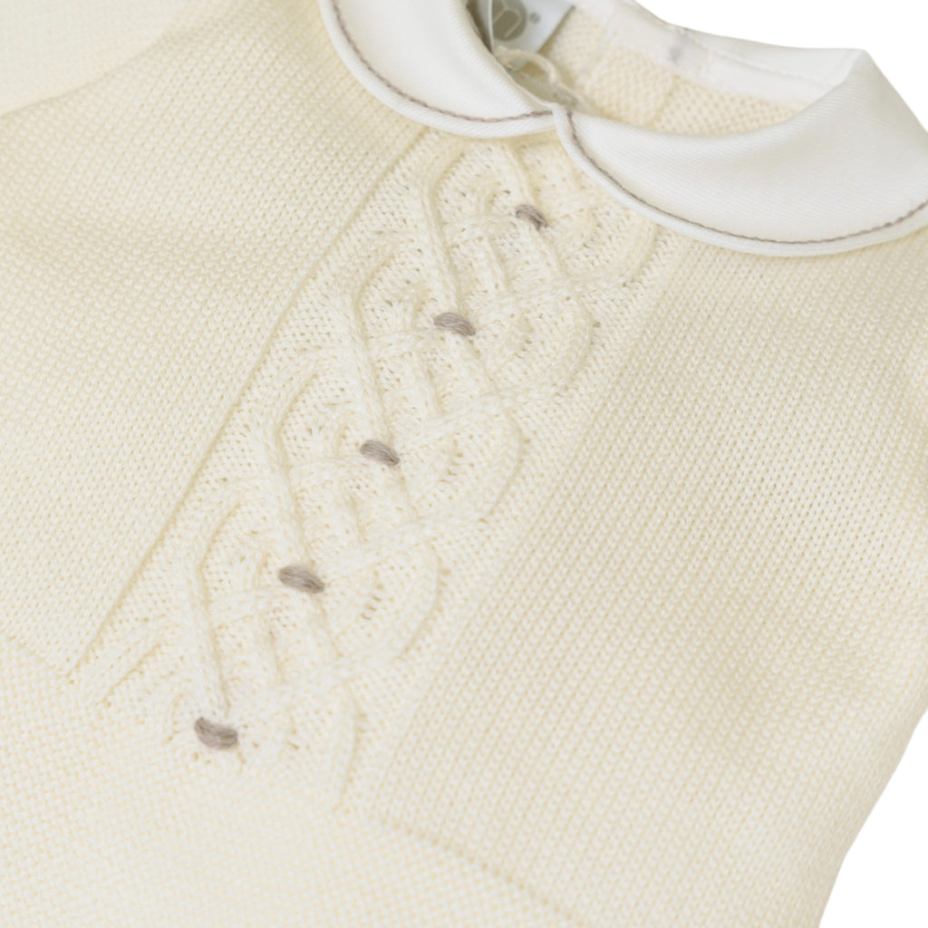 100% Virgin Wool Newborn Baby Set, Vanilla IN5850/V