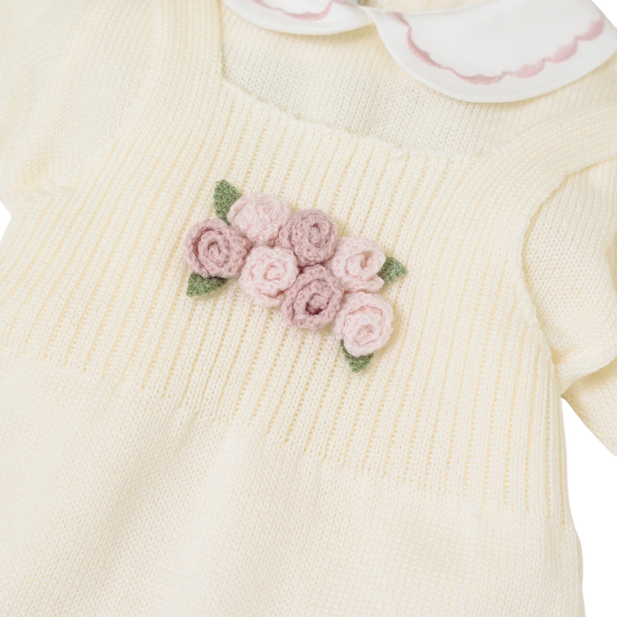 100% Virgin Wool Newborn Baby Set, Vanilla Pink IN1930/V