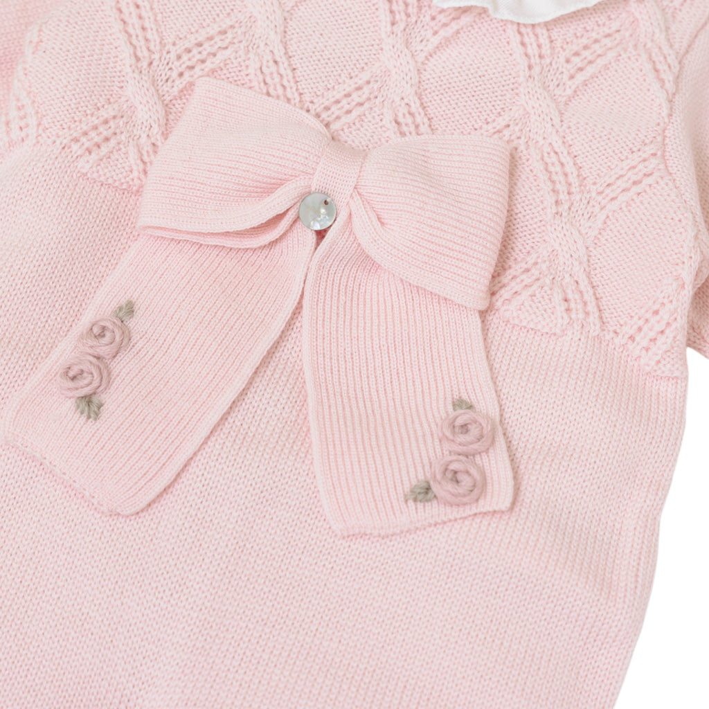 100% Virgin Wool Baby Romper, Marsala Pink IN2410/R