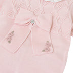 100% Virgin Wool Baby Romper, Marsala Pink IN2410/R