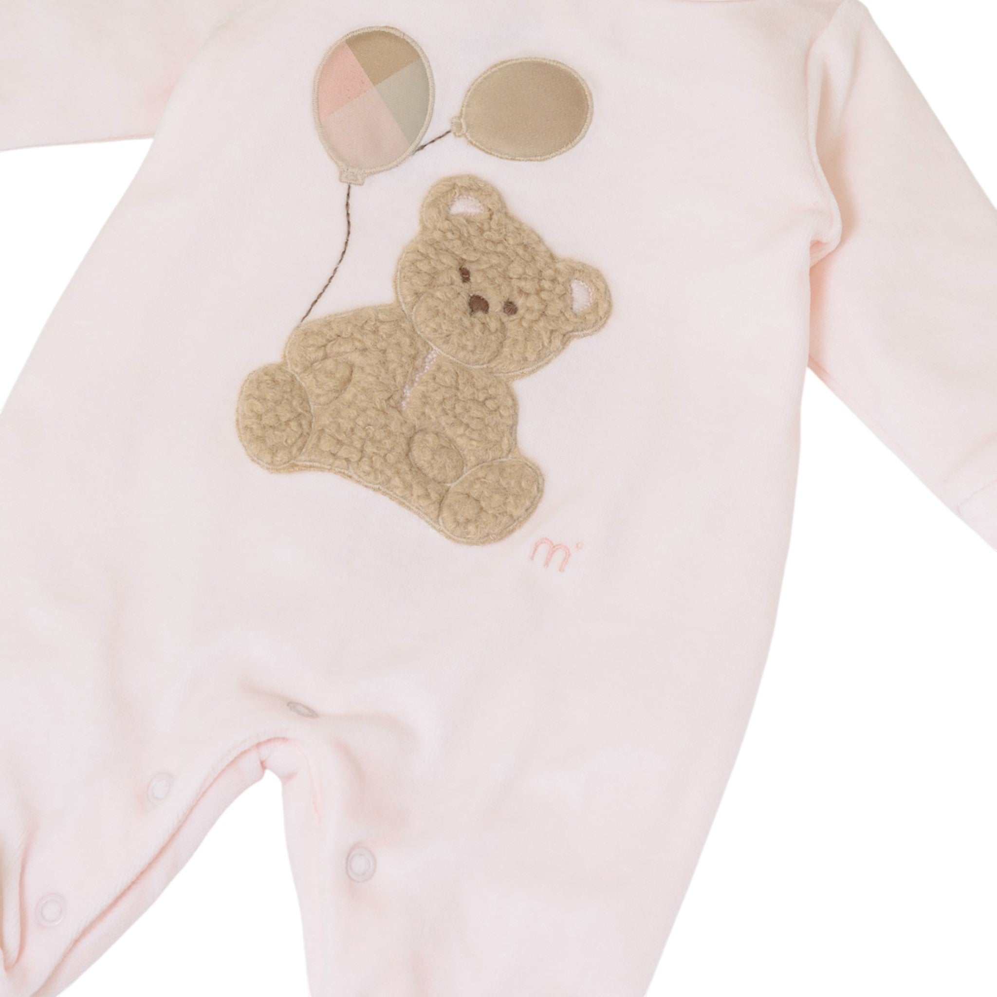 100% Pink Chenille Baby Romper IN7014/R