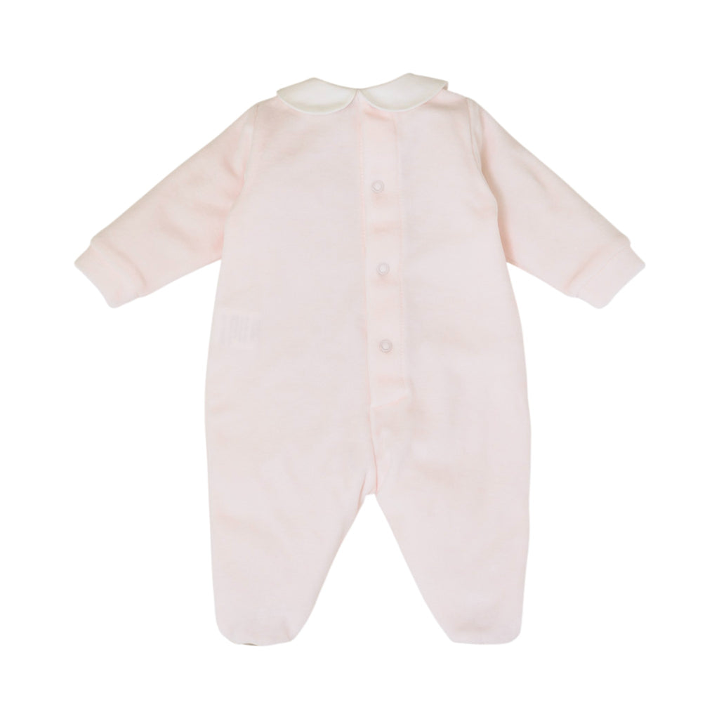100% Pink Chenille Baby Romper IN7014/R