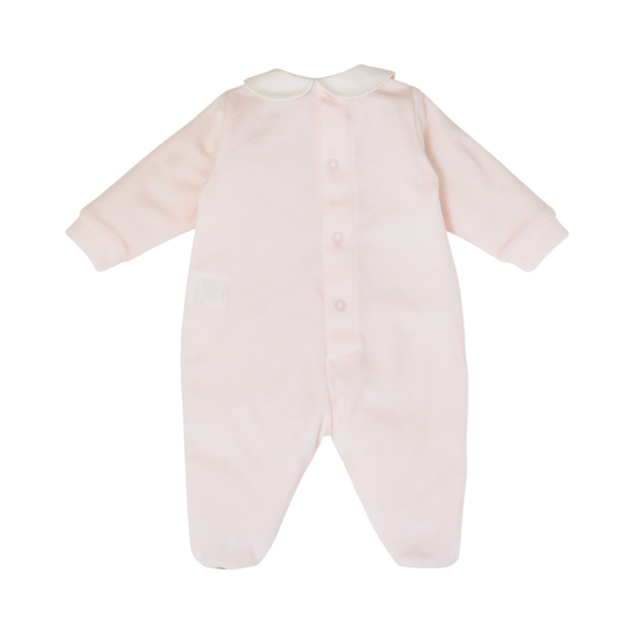 100% Pink Chenille Baby Romper IN7014/R
