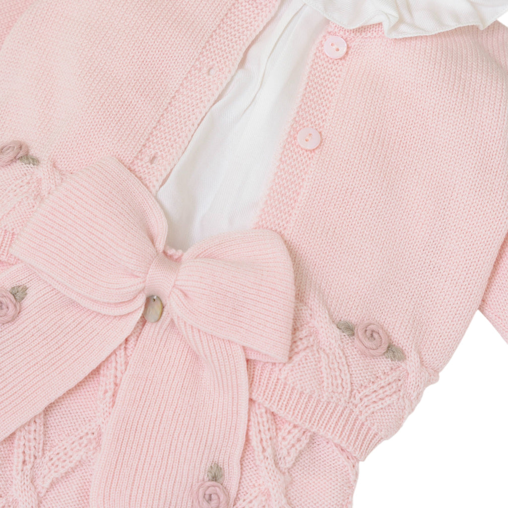 100% Virgin Wool Girls' Suit, Marsala Pink IN2460/R