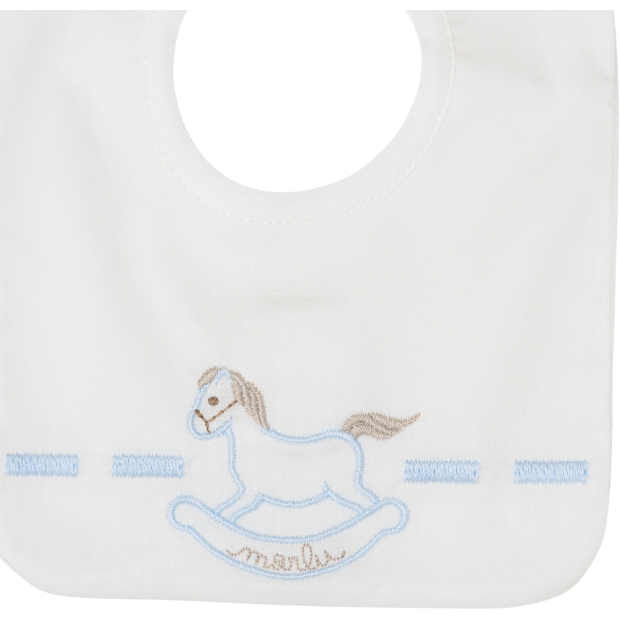 100% Cotton Baby Bib, Vanilla IN68BAV/C