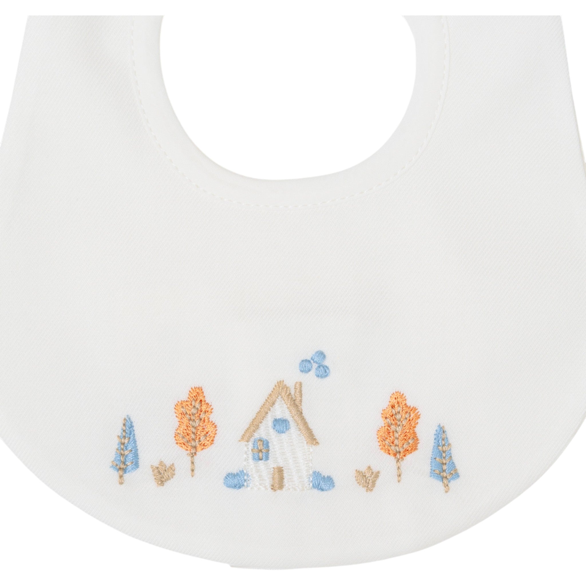 Baby Bib 100% Cotton Vanilla Tortora IN51BAV/C