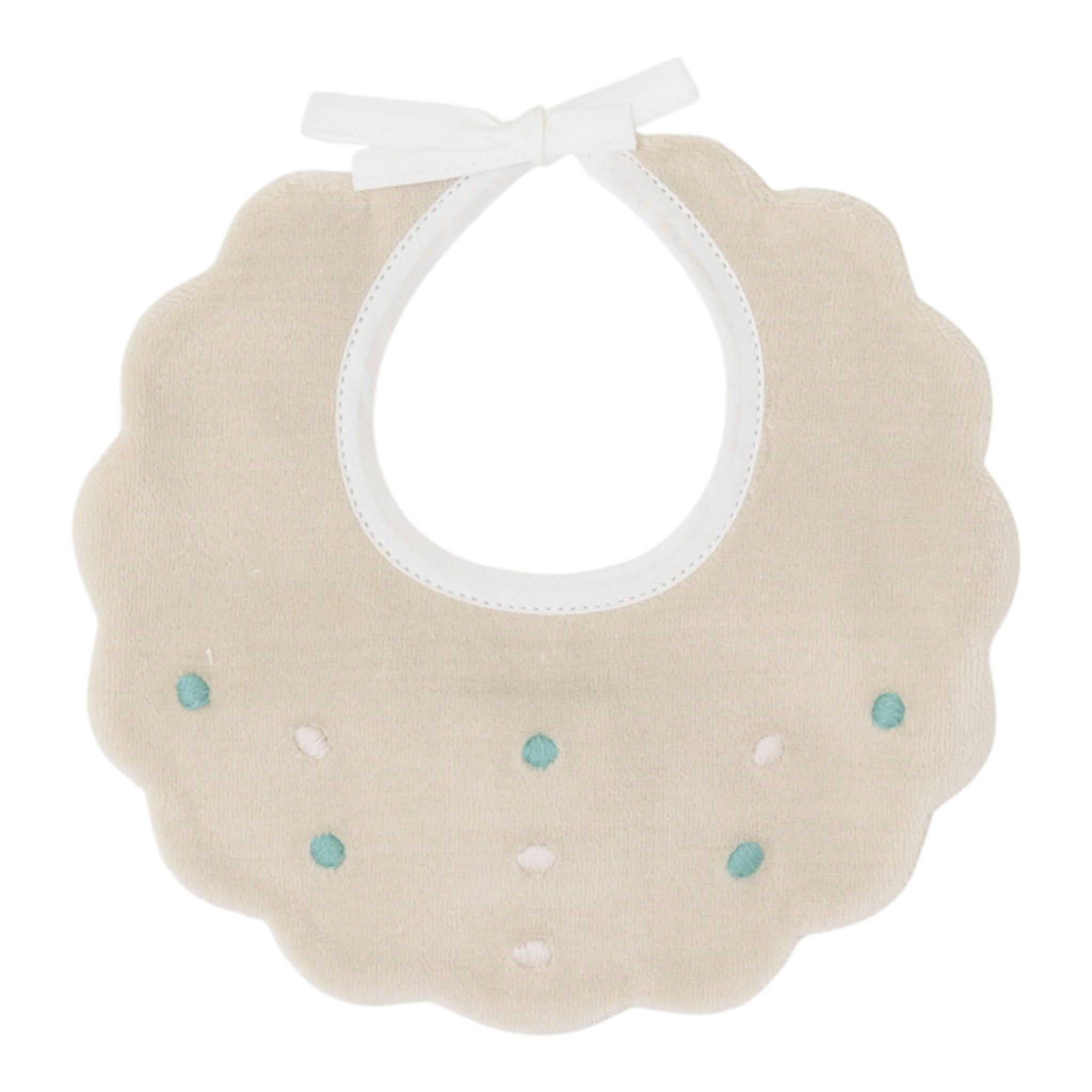 100% Cotton Baby Bib, Vanilla Green IN23BAV/V