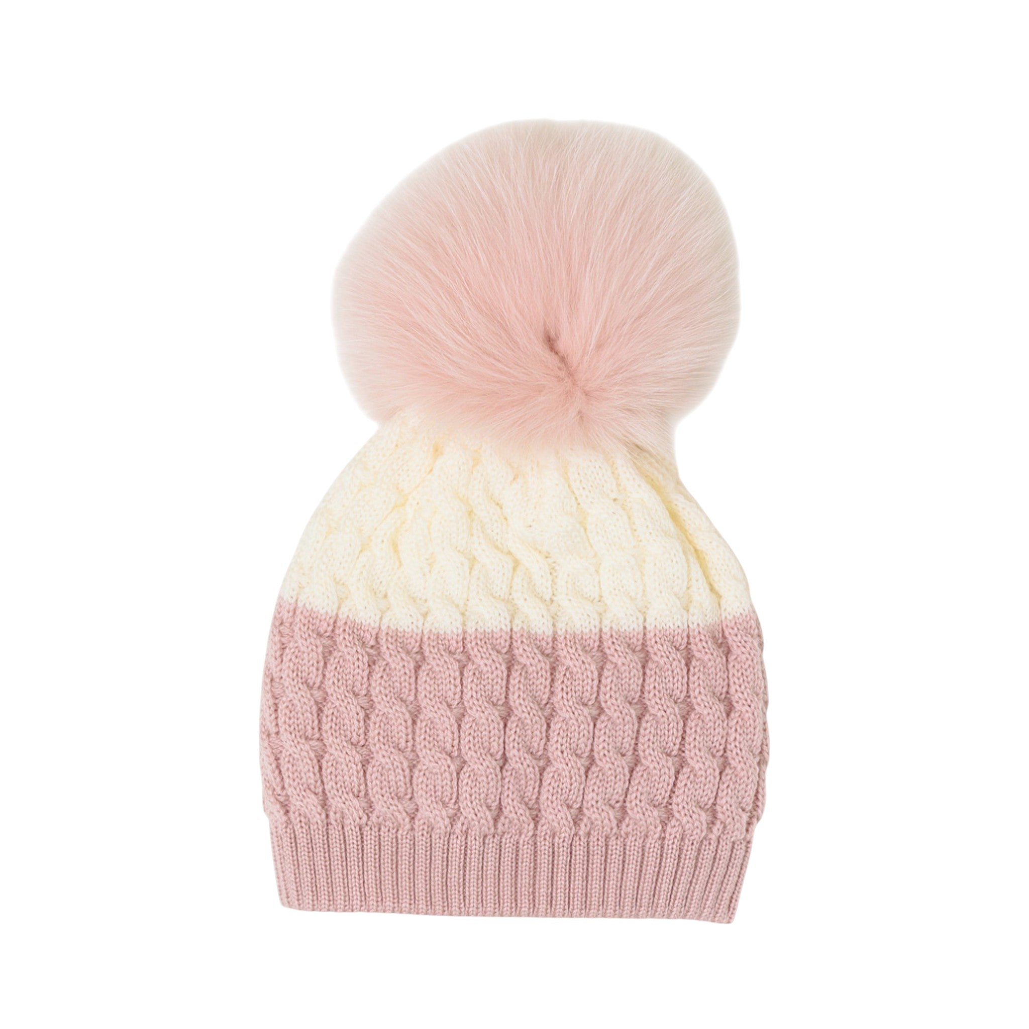 100% Virgin Wool Baby Hat, Pink IN6871/R