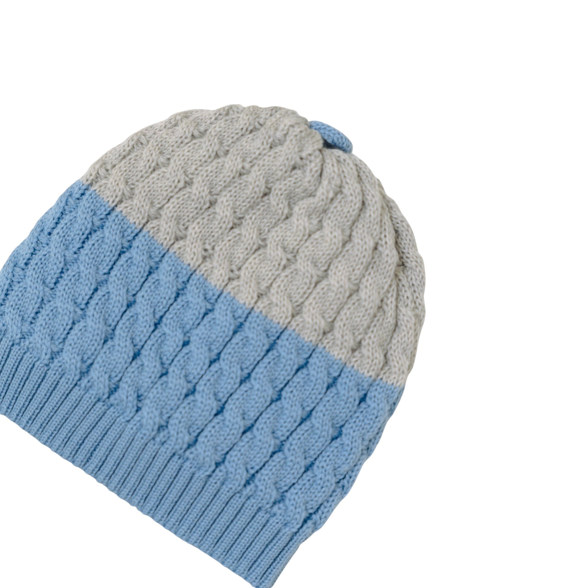 Cuffia Neonato Lana Vergine 100% Cielo IN6871BT/C