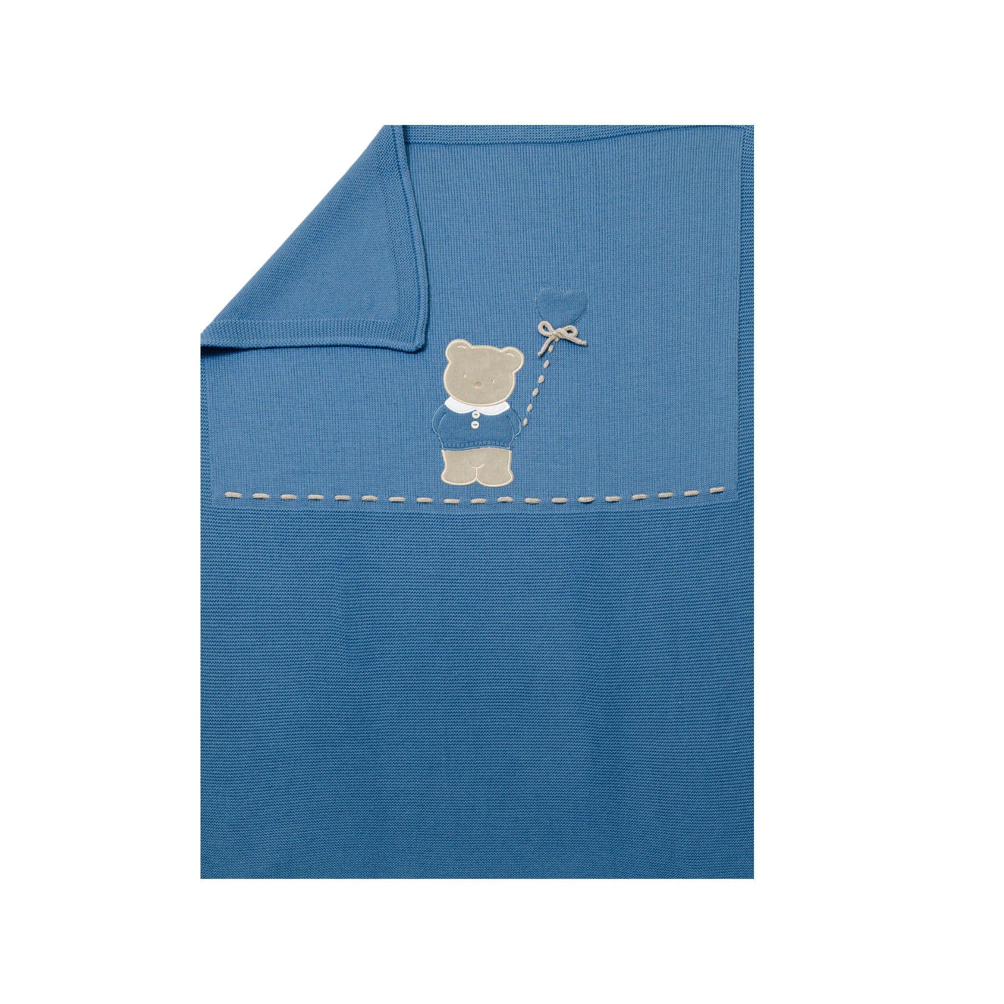 Baby Lord Teddy Bear Blue Pure Wool Blanket/140-A