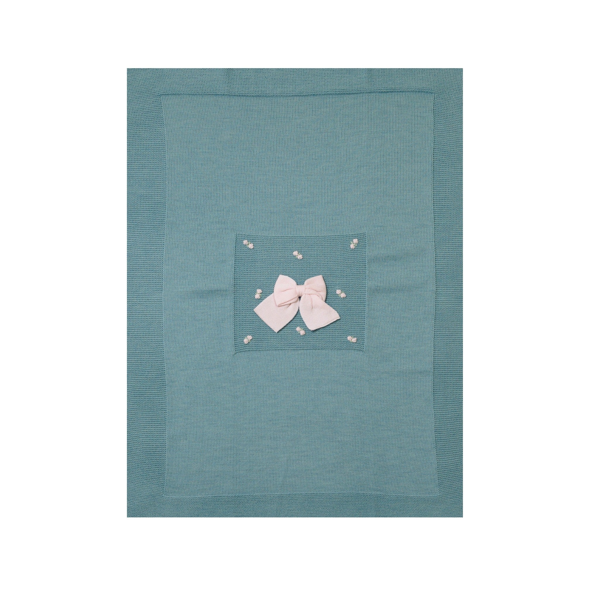 Roselline Baby Blanket, Green, ROSELLINE/104-V