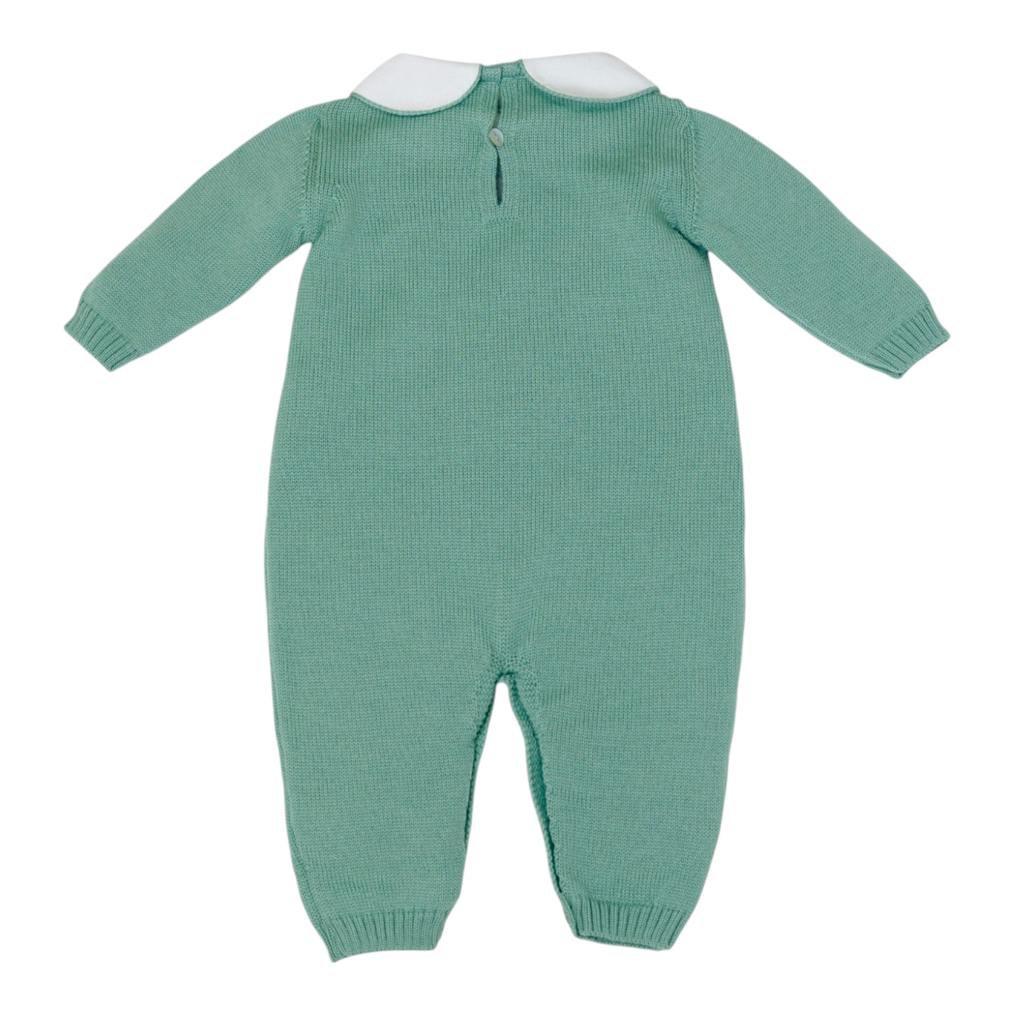 Baby Lord Teddy Bear Pure Wool Green Bodysuit/321-V