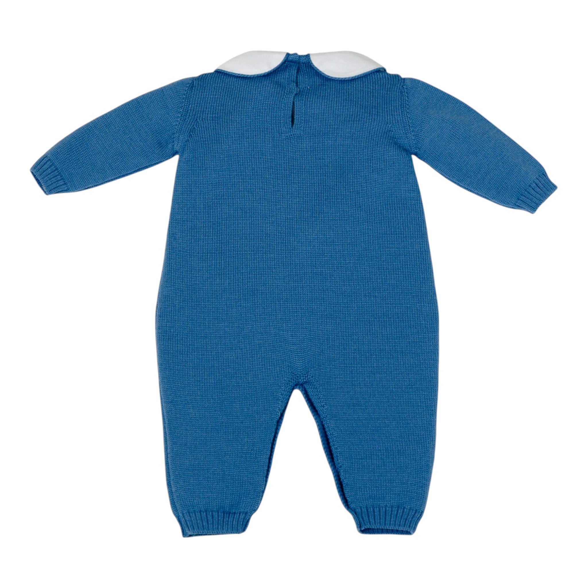 Baby Boy's Pure Wool Sleepsuit, Light Blue, BABY LORD TEDDY BEAR/321-A
