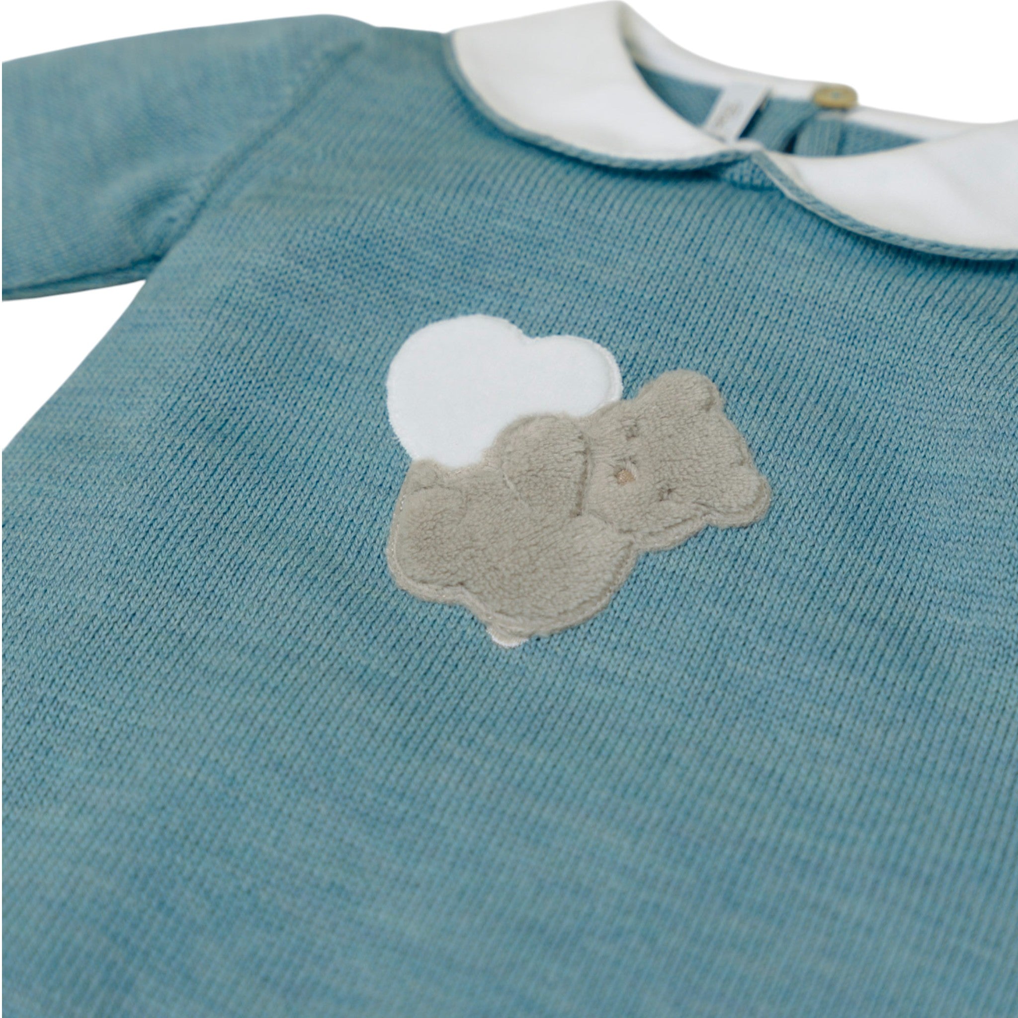 Teddy Love Baby Romper, Green, TEDDY LOVE 334