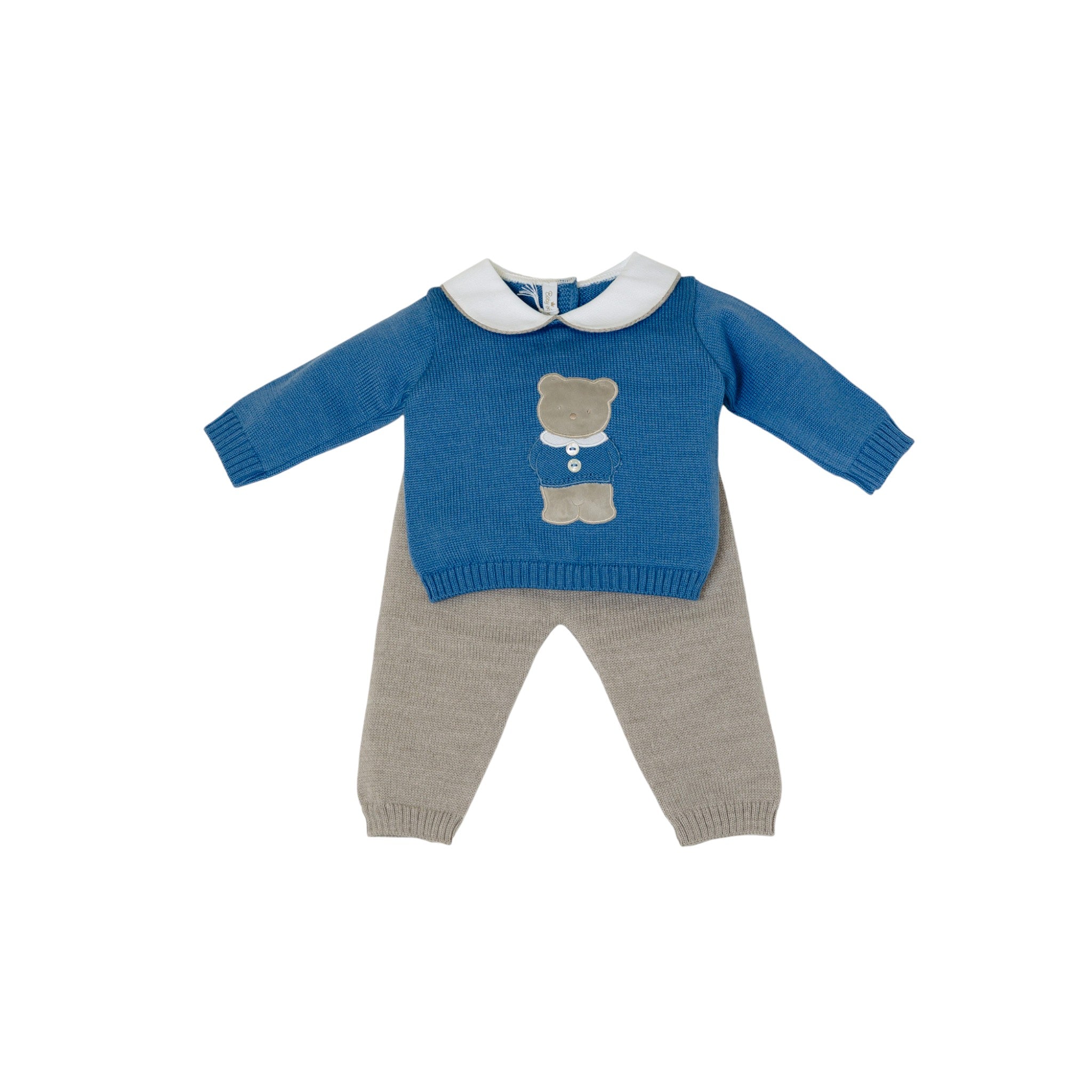 Baby Boy Newborn Outfit, Pure Wool, Baby Lord Teddy Bear/521-A