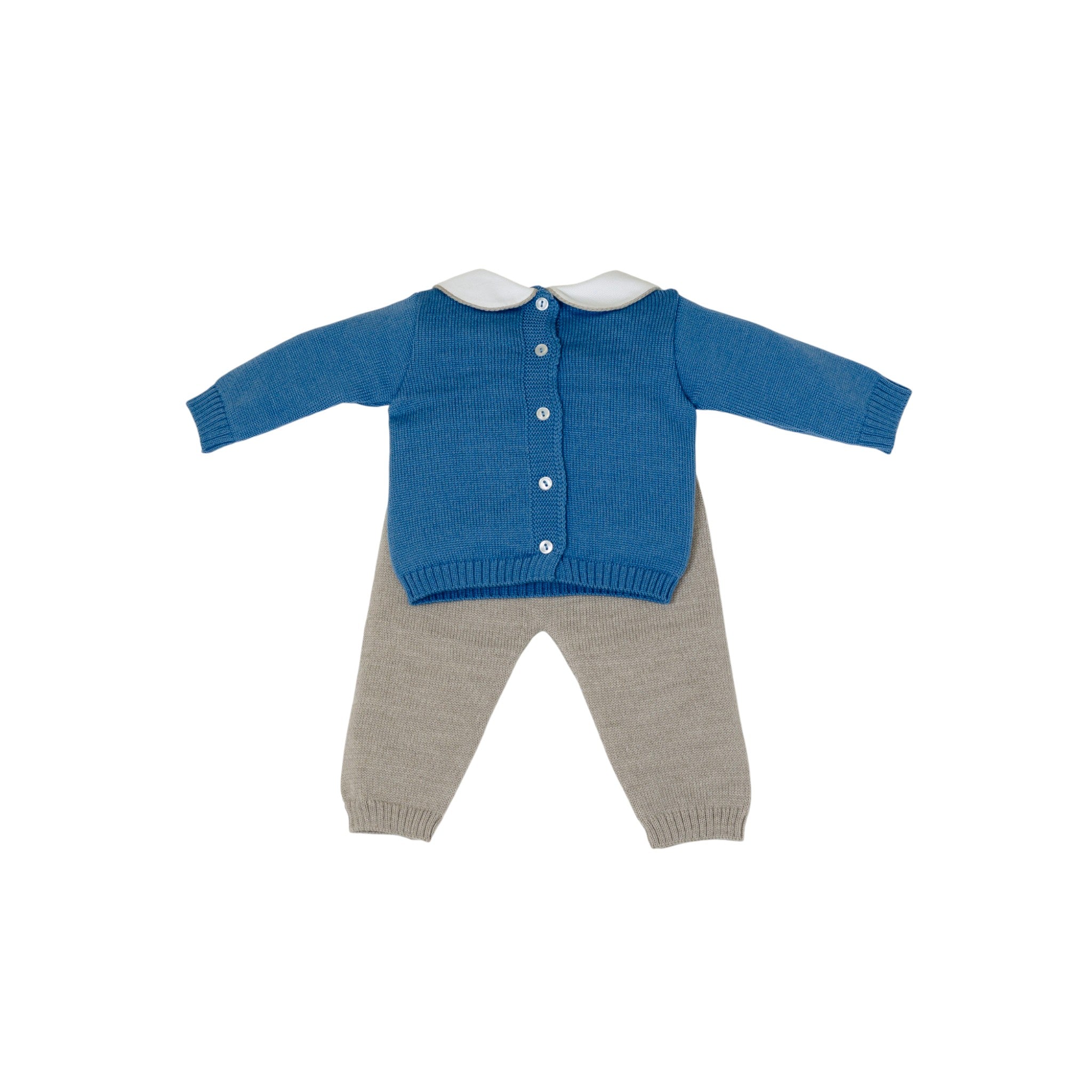 Baby Boy Newborn Outfit, Pure Wool, Baby Lord Teddy Bear/521-A