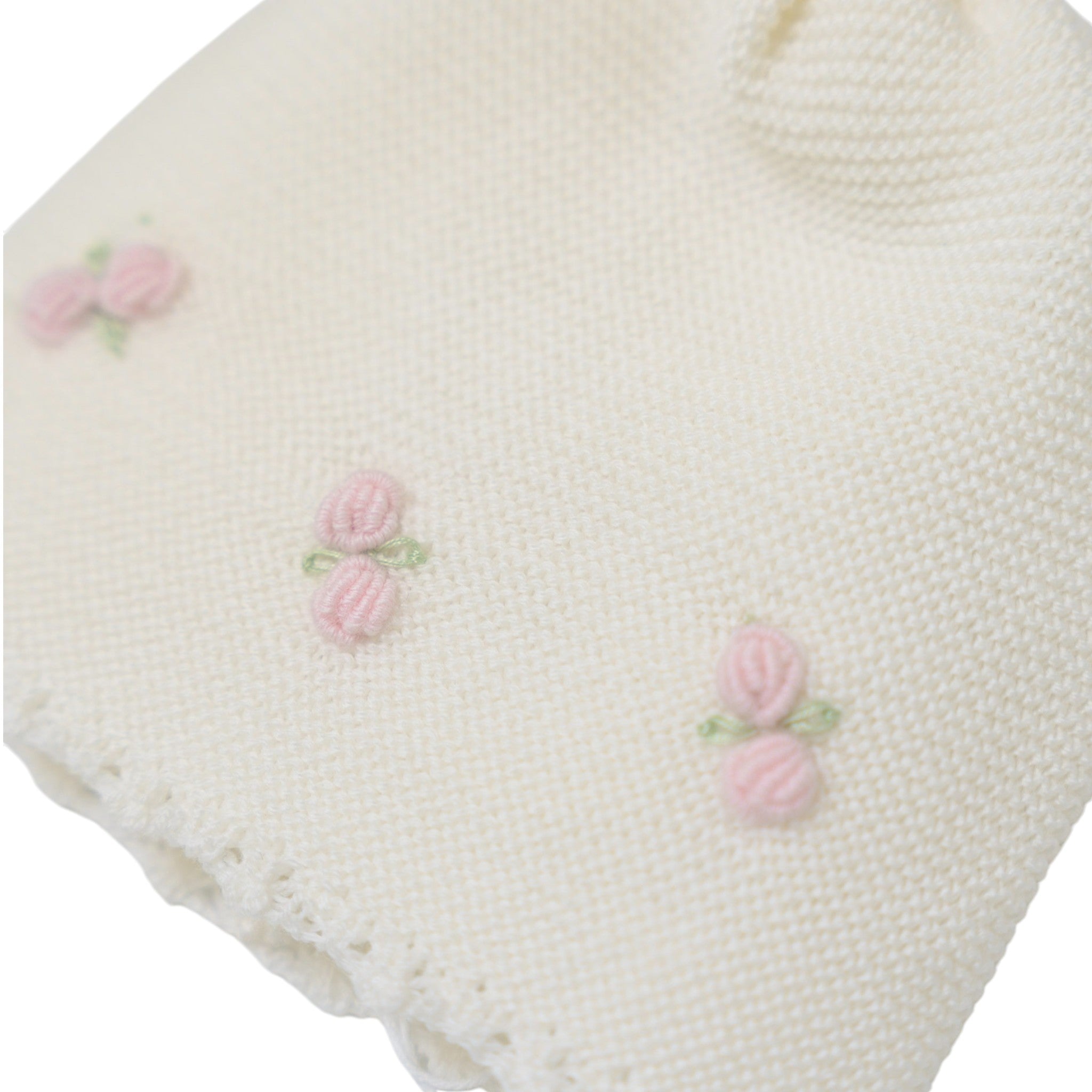 Baby Girl Bow Hat, Cream, PANNA FIOCCHI/640