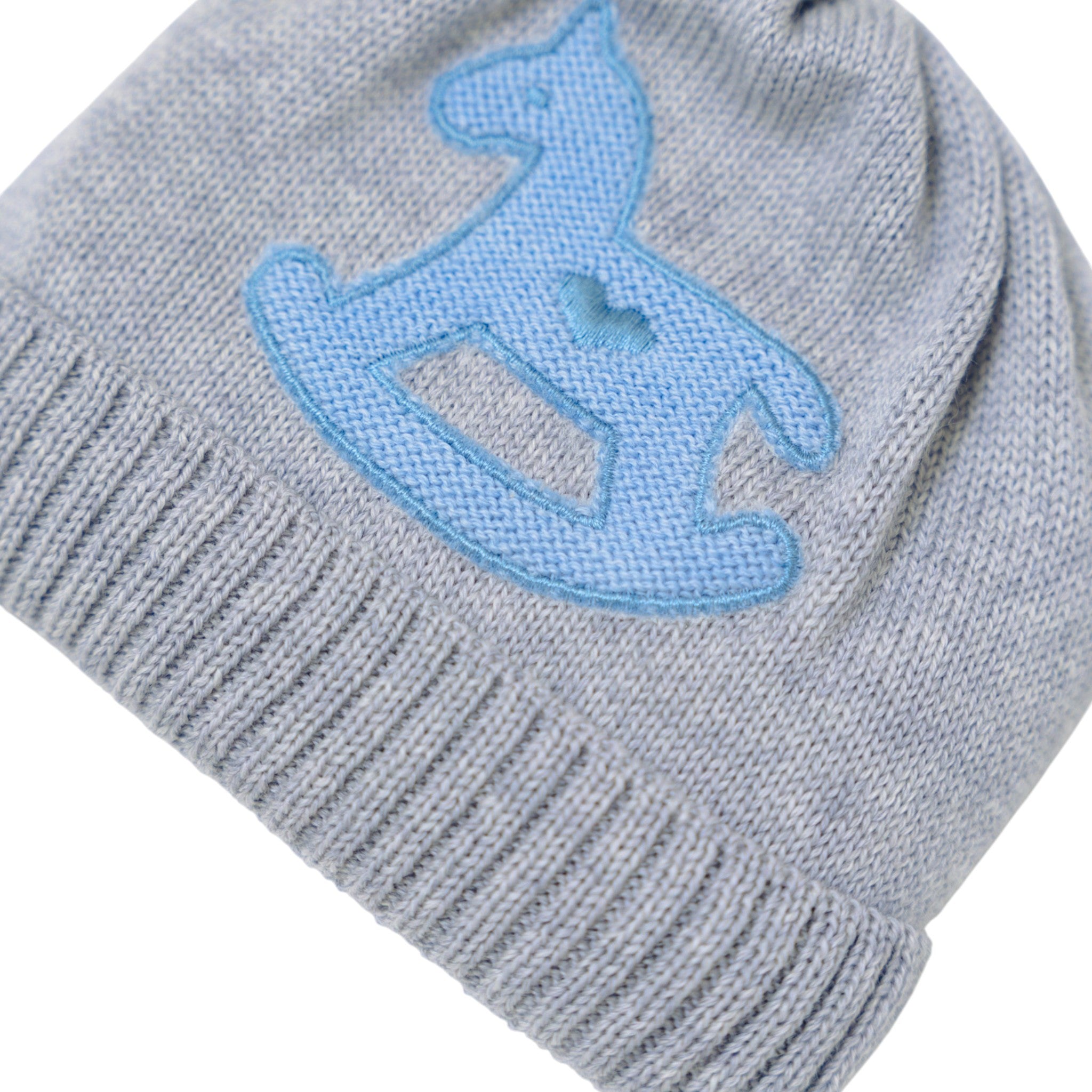 Swinging Horse Hat for Newborn Baby, Grey, CAVALLINO/602