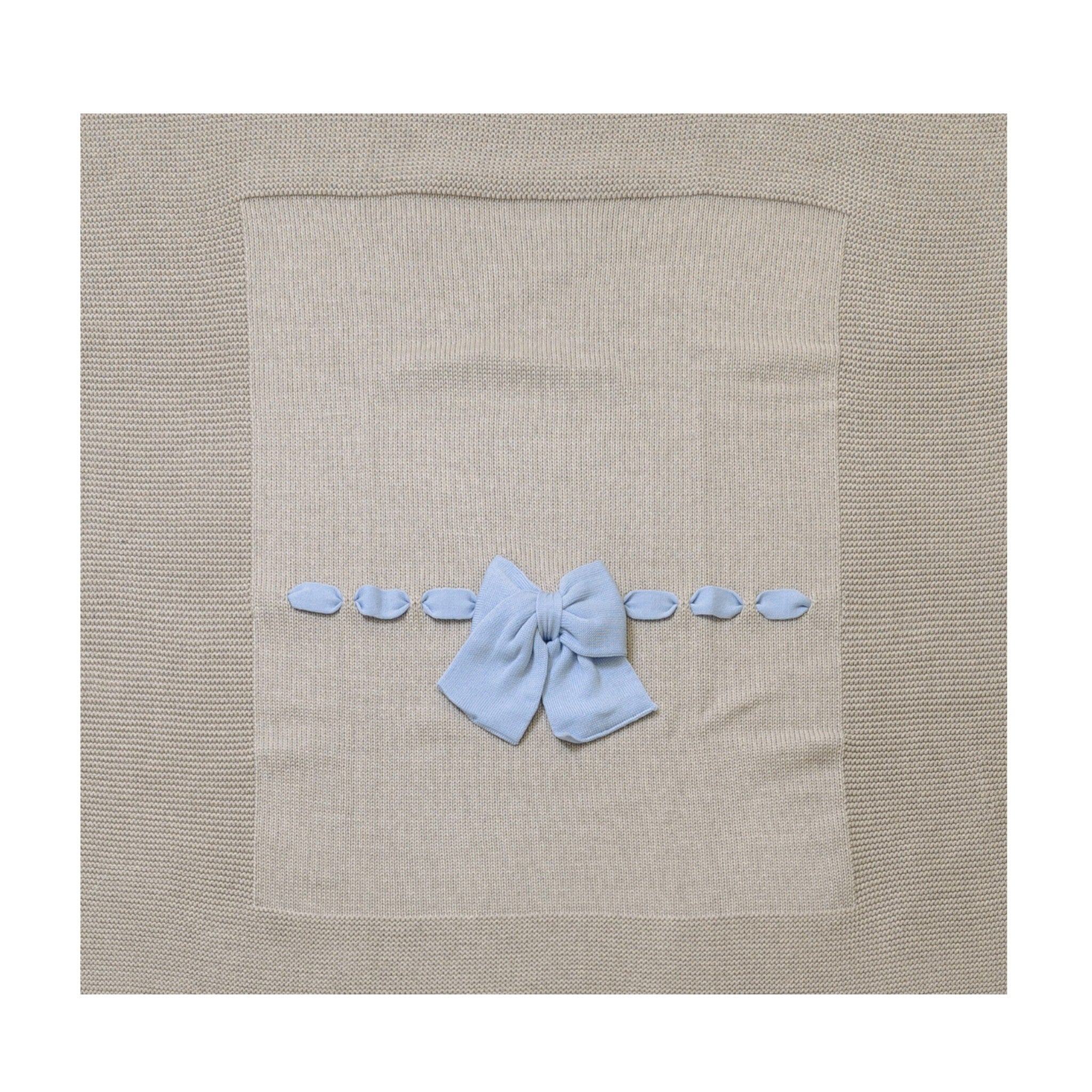 Baby Blanket TORTORA Fiocco CIELO LE DODO' - Made in Italy E92-3005