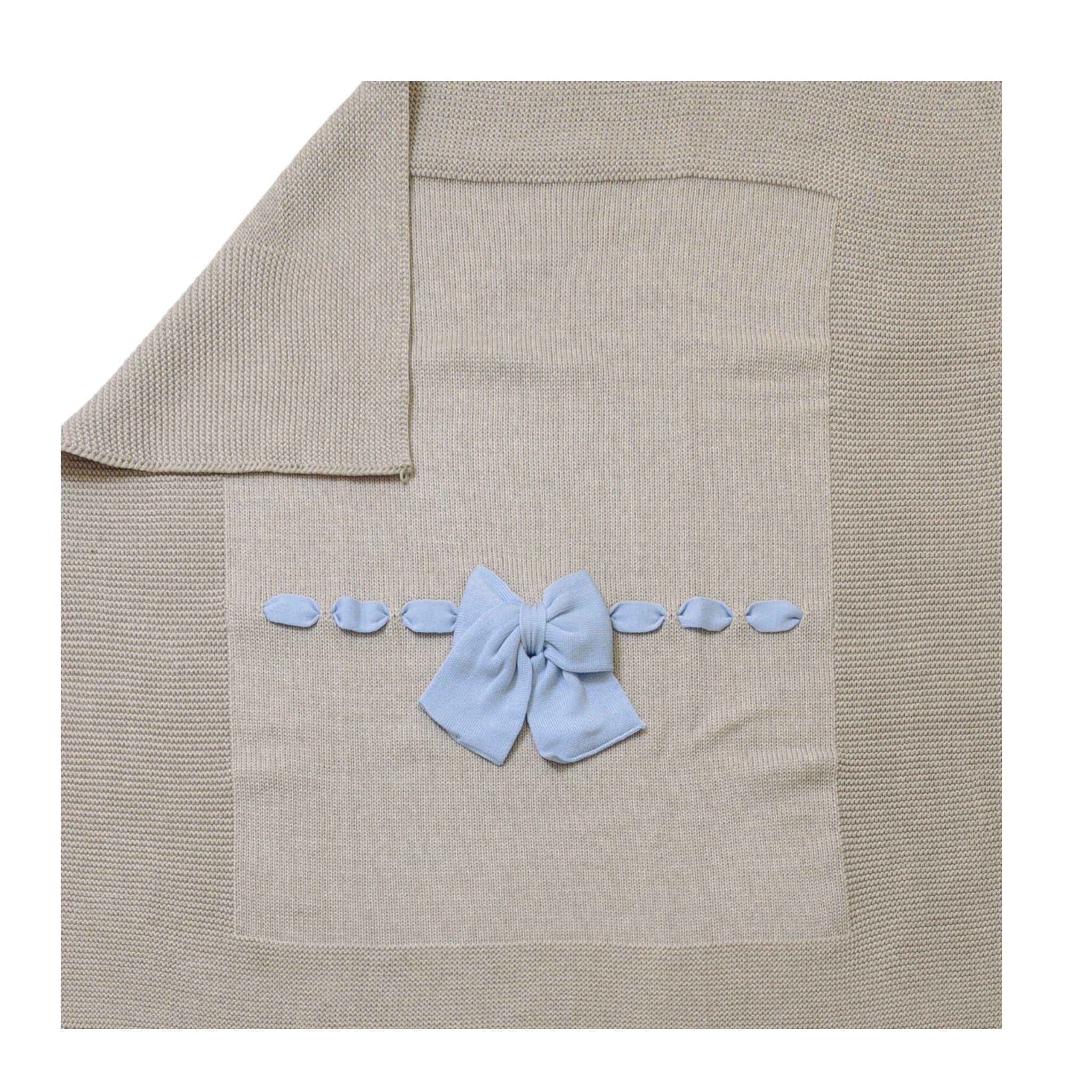 Baby Blanket TORTORA Fiocco CIELO LE DODO' - Made in Italy E92-3005